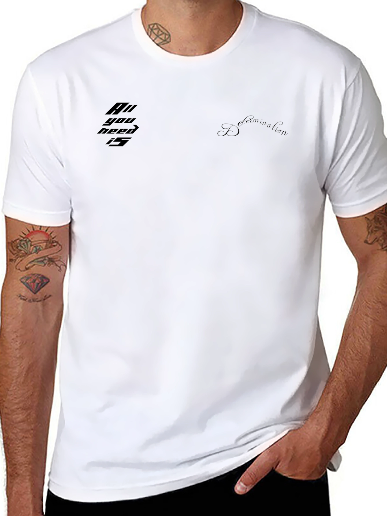 Mens Black Graphic Tee - Stylish Casual Wear