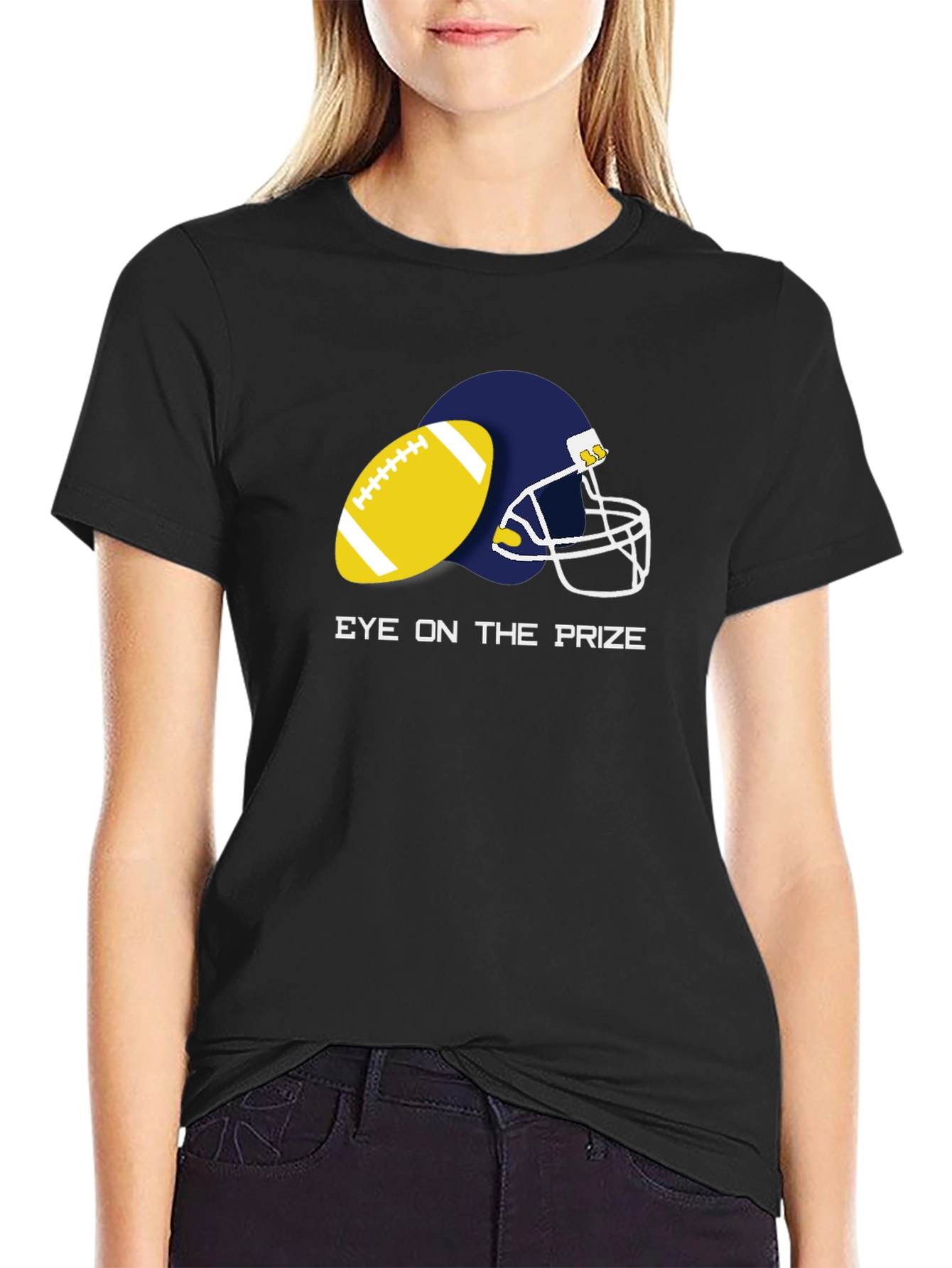 Eye on the Prize Football Graphic Tee