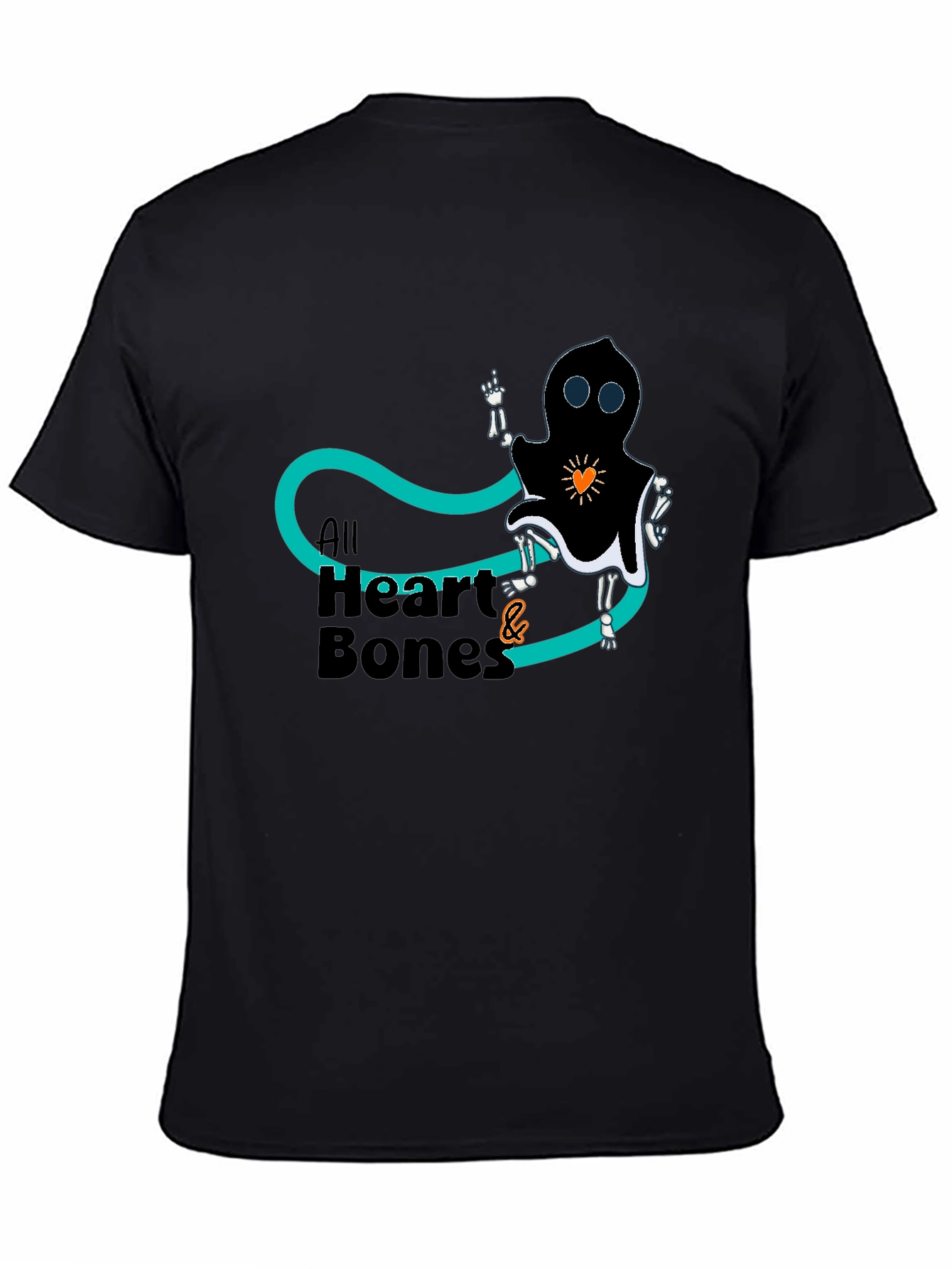 All Heart & Bones Graphic Tee - Black