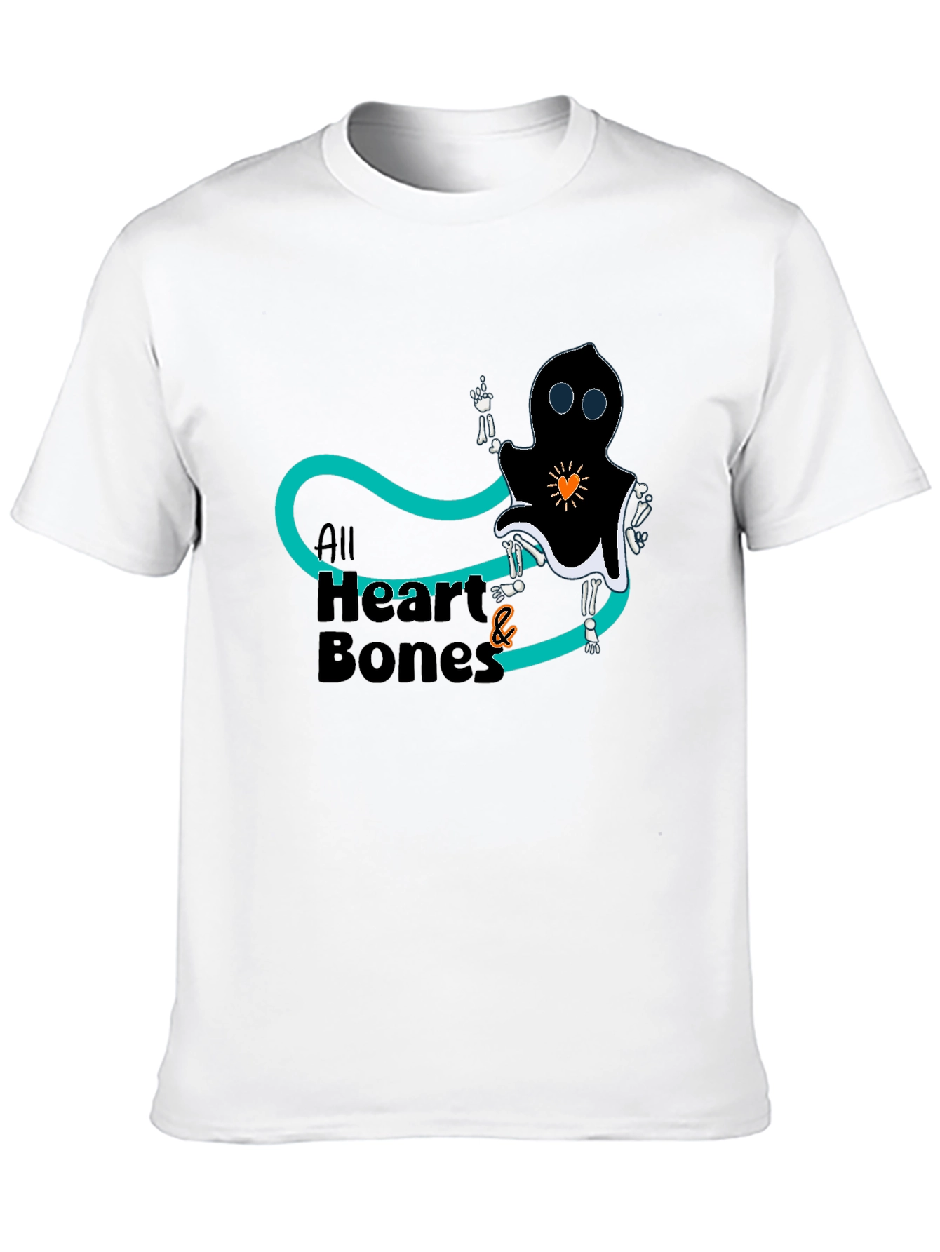 All Heart & Bones Graphic Tee - Black