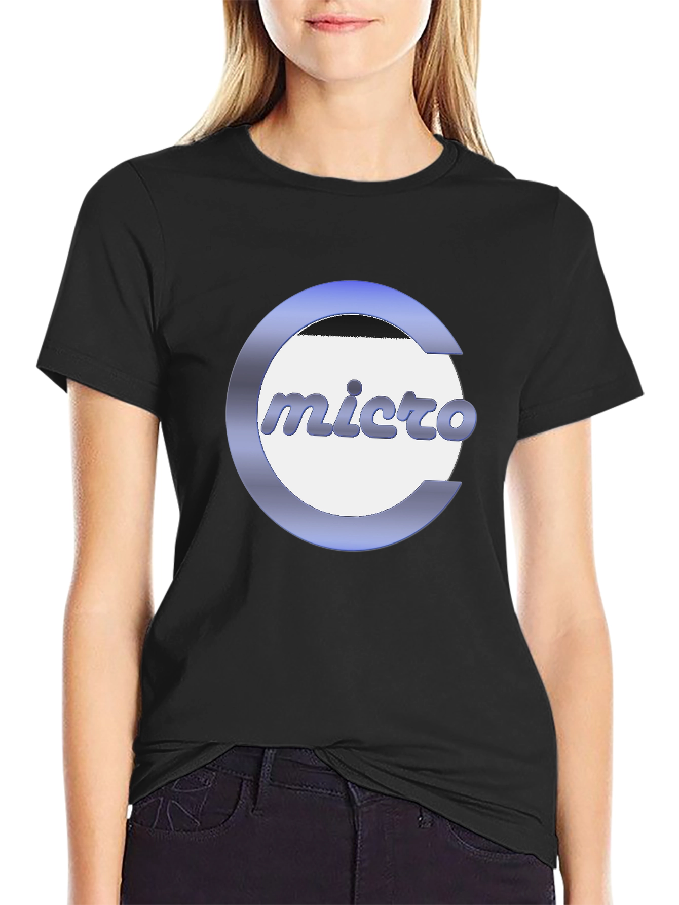 Micro Logo Graphic T-Shirt - Stylish & Comfortable