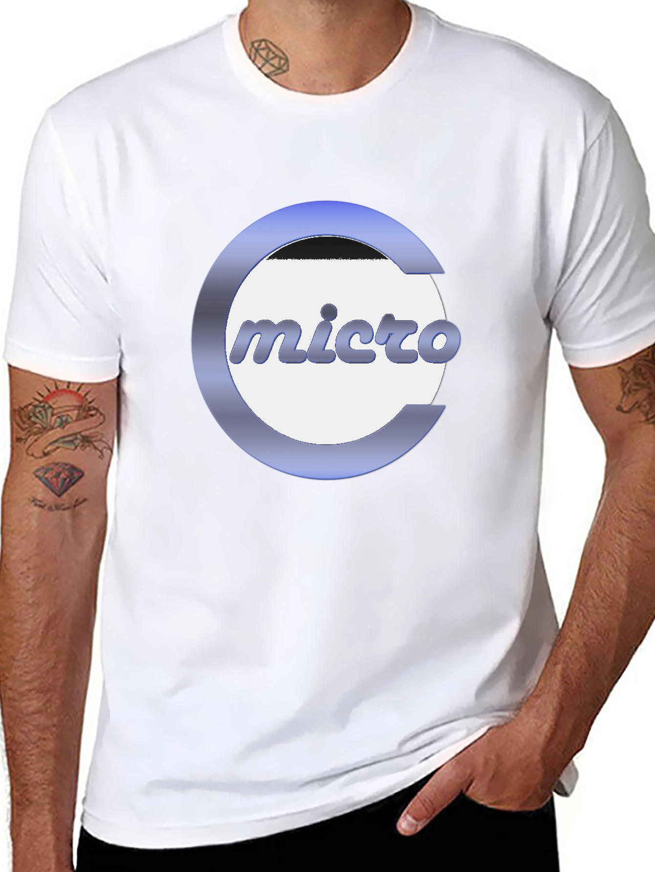 Micro Logo Graphic T-Shirt - Stylish & Comfortable
