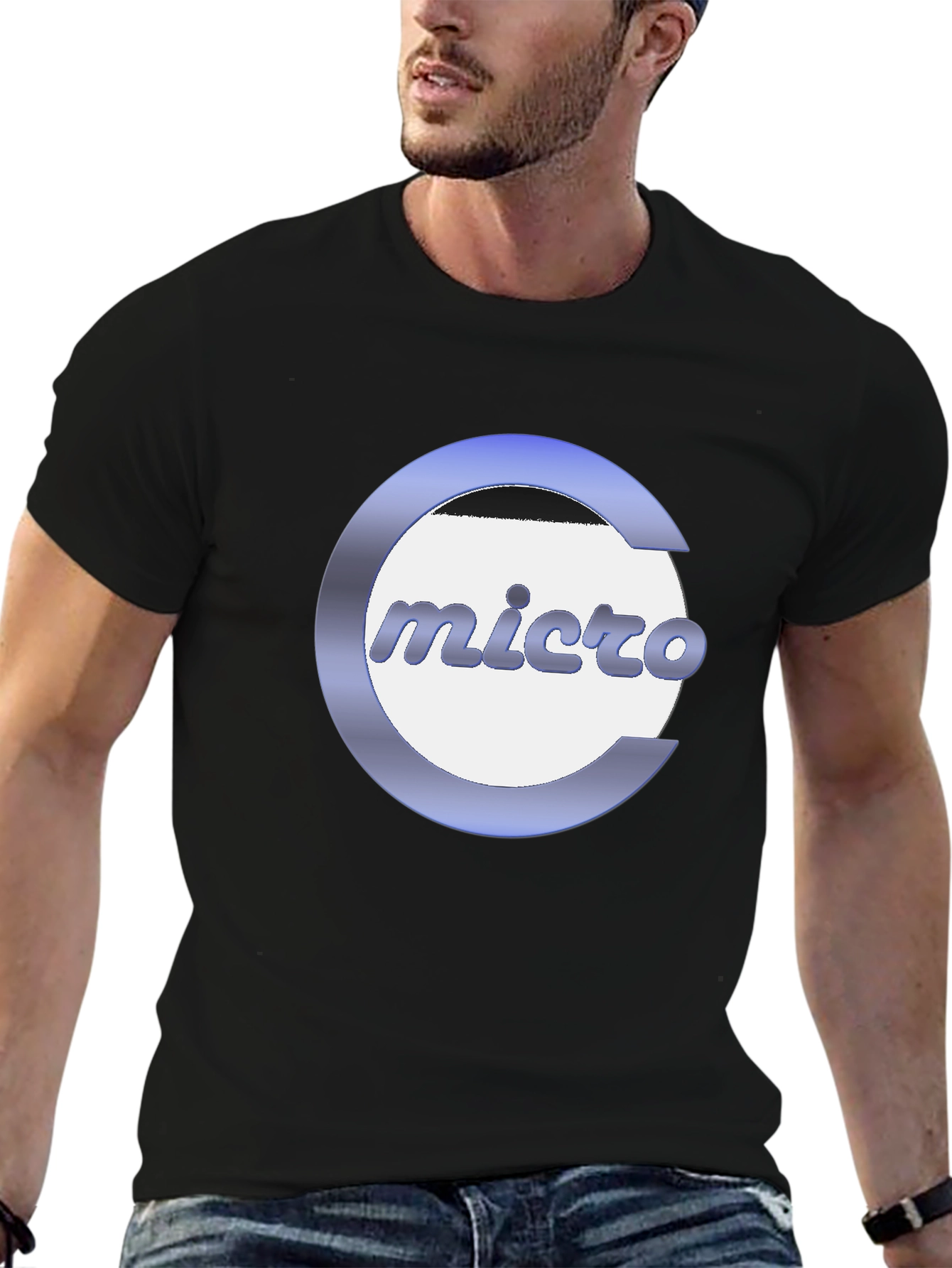 Micro Logo Graphic T-Shirt - Stylish & Comfortable
