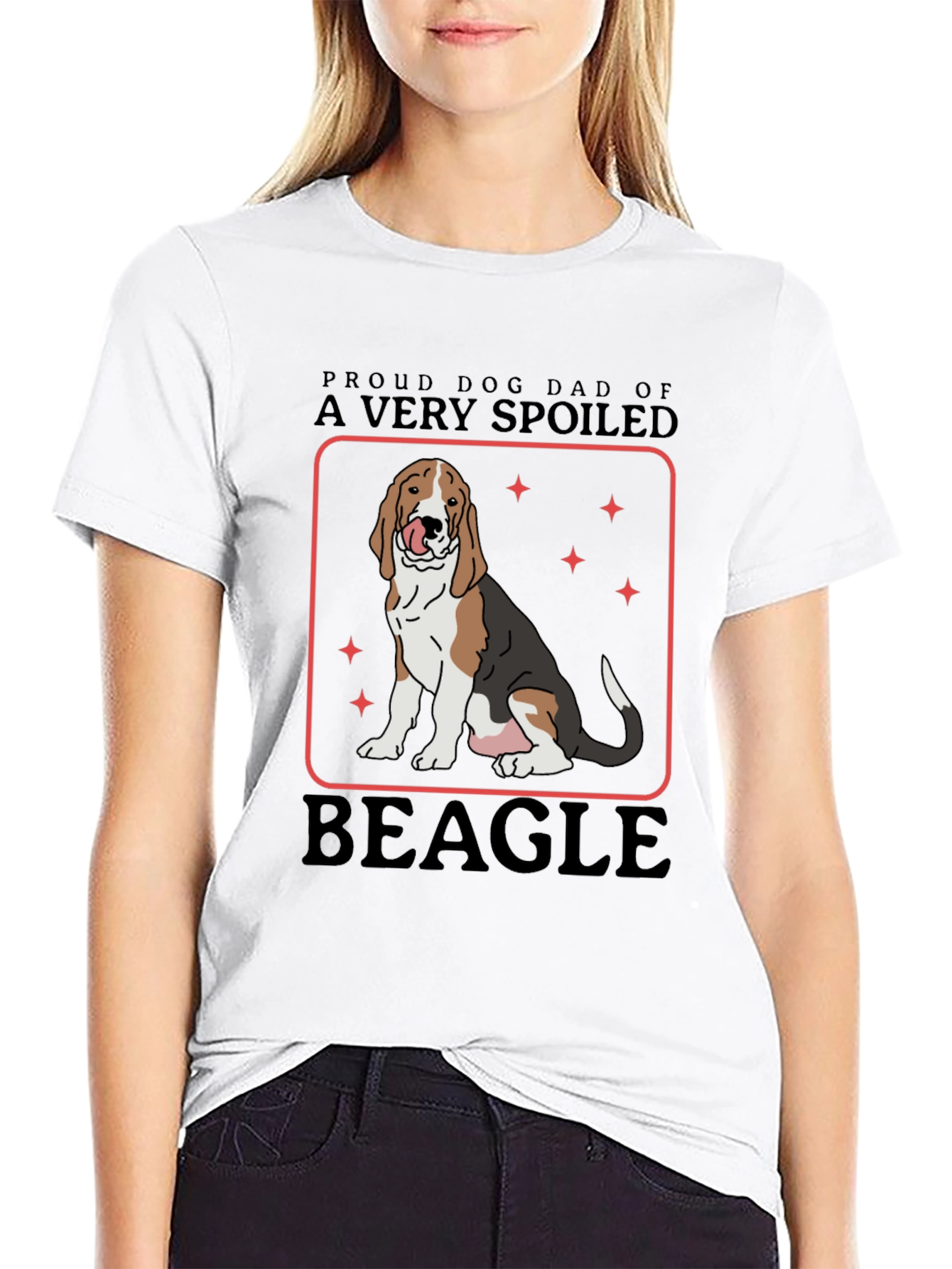 Proud Dog Dad of A Very Spoiled Beagle T-Shirt