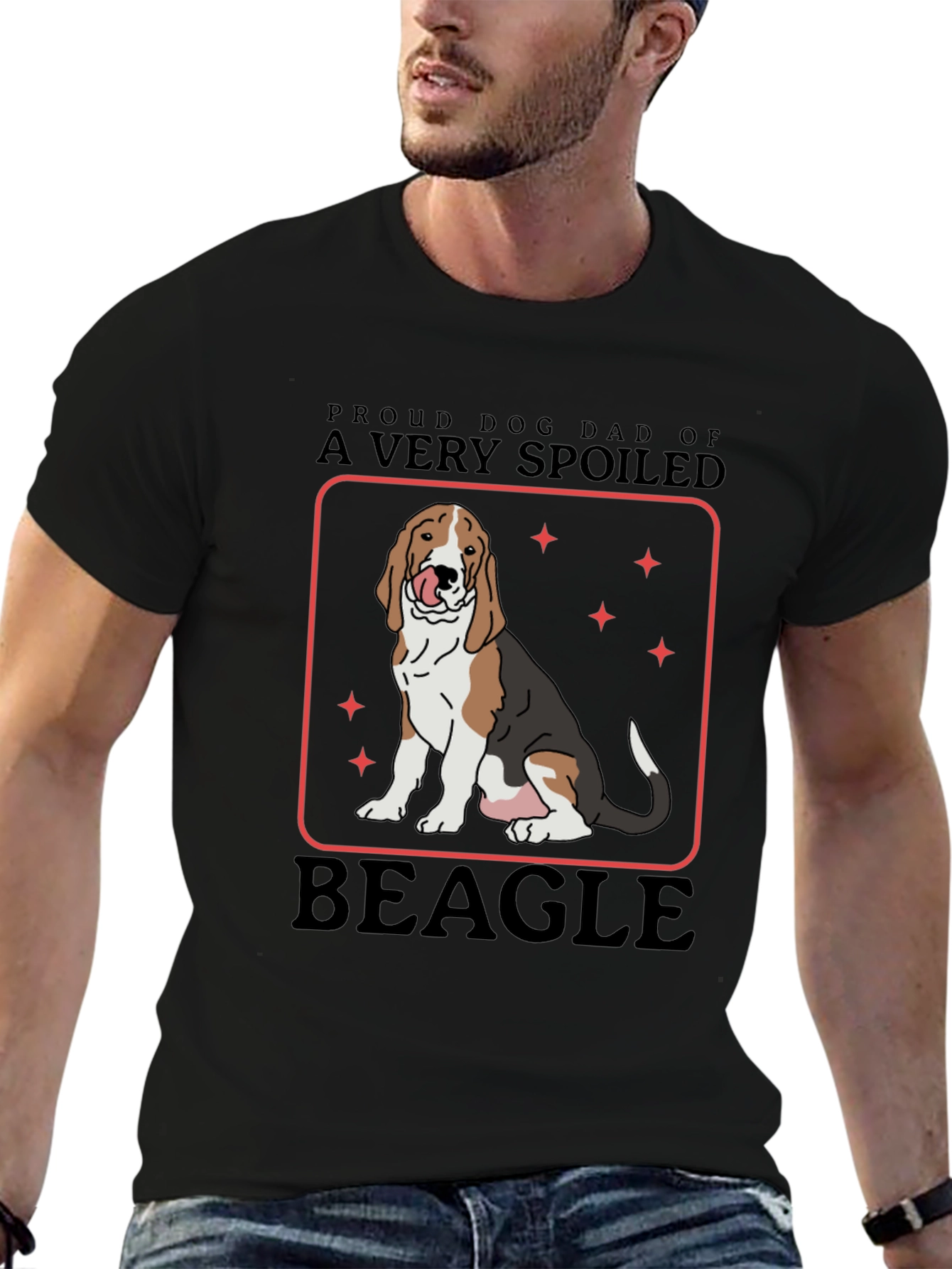 Proud Dog Dad of A Very Spoiled Beagle T-Shirt