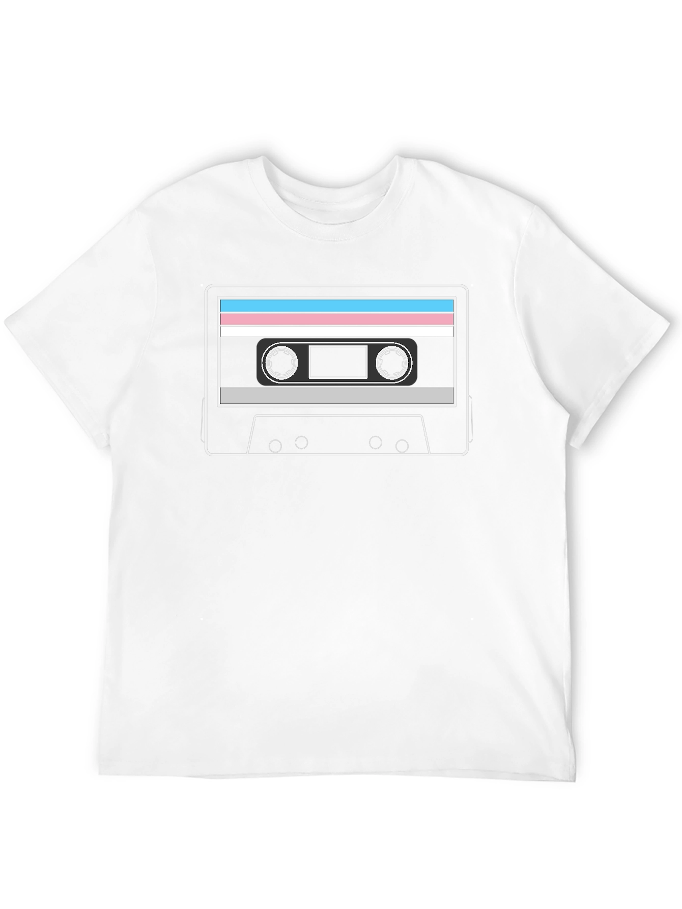 Retro Trans Pride Cassette Tape T-Shirt