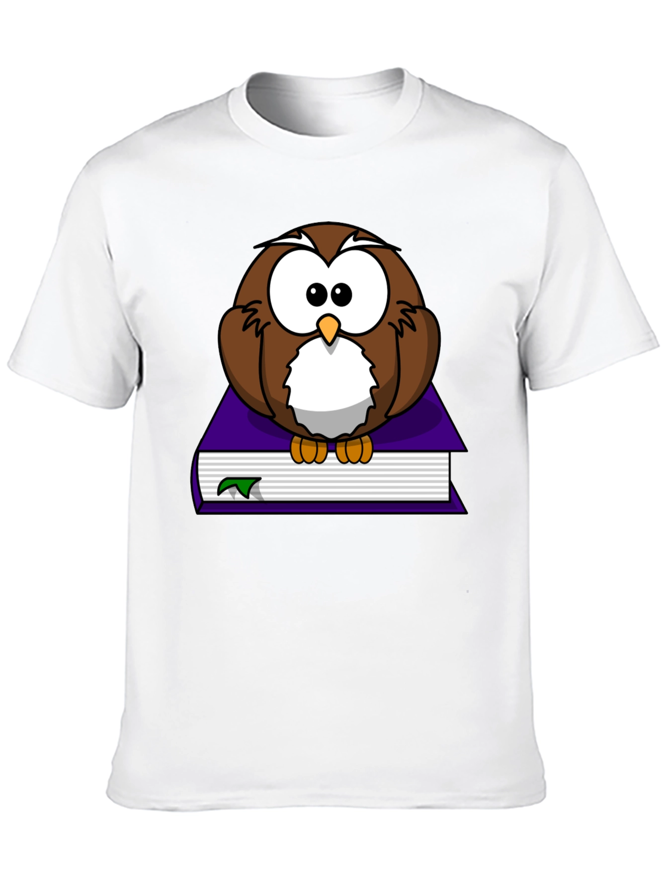 Owl on Book Graphic T-Shirt - Unisex Black Tee