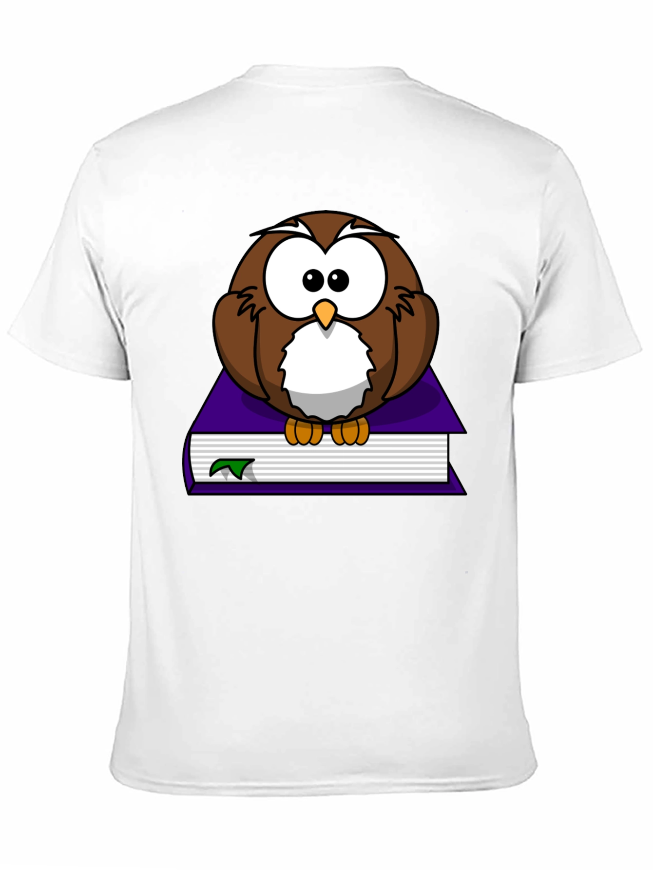 Owl on Book Graphic T-Shirt - Unisex Black Tee