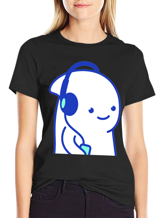 Cute Bloop T-Shirt - Black Cotton Blend