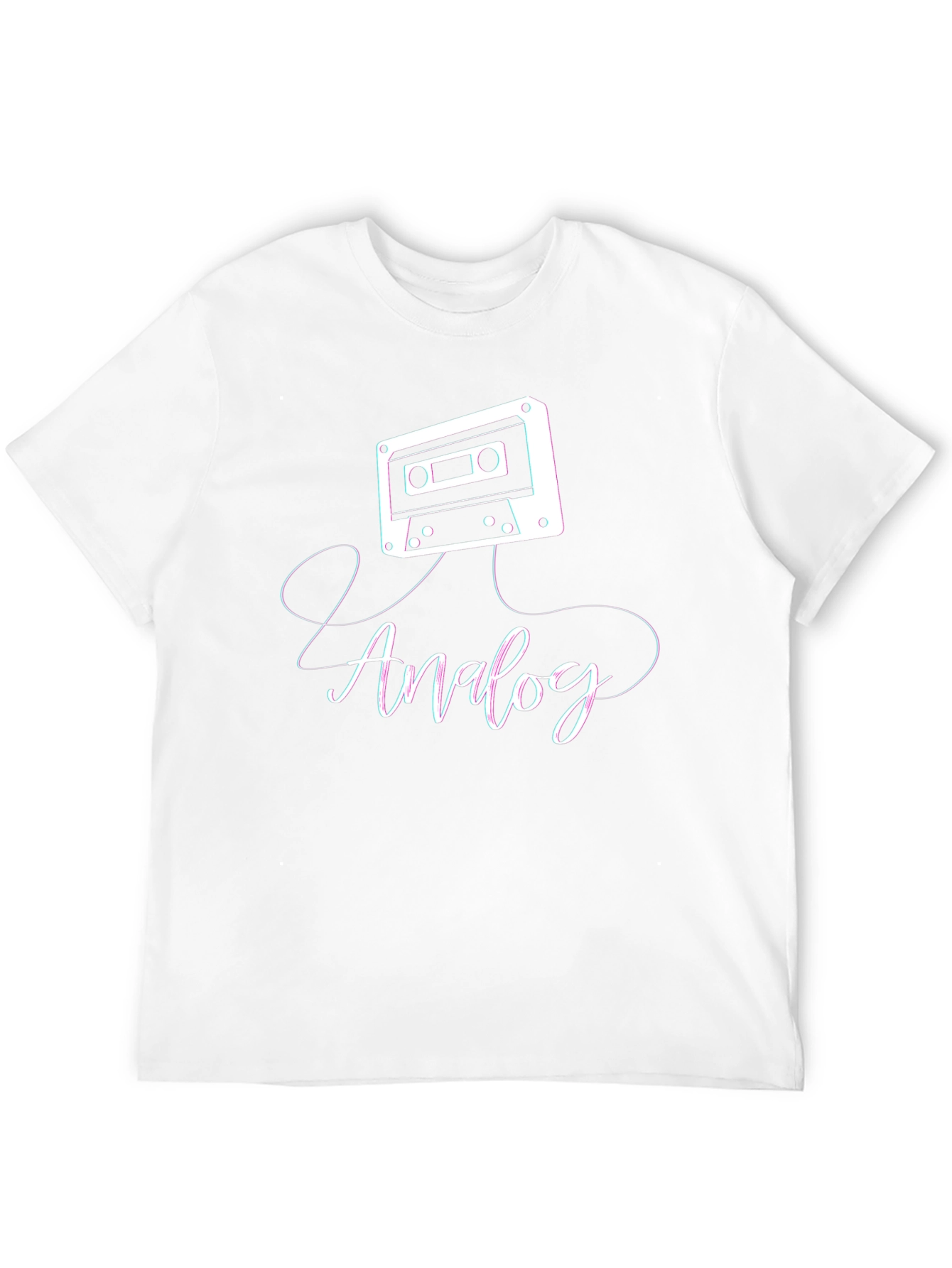 Analog Cassette Tape Graphic T-Shirt - Retro Music Tee