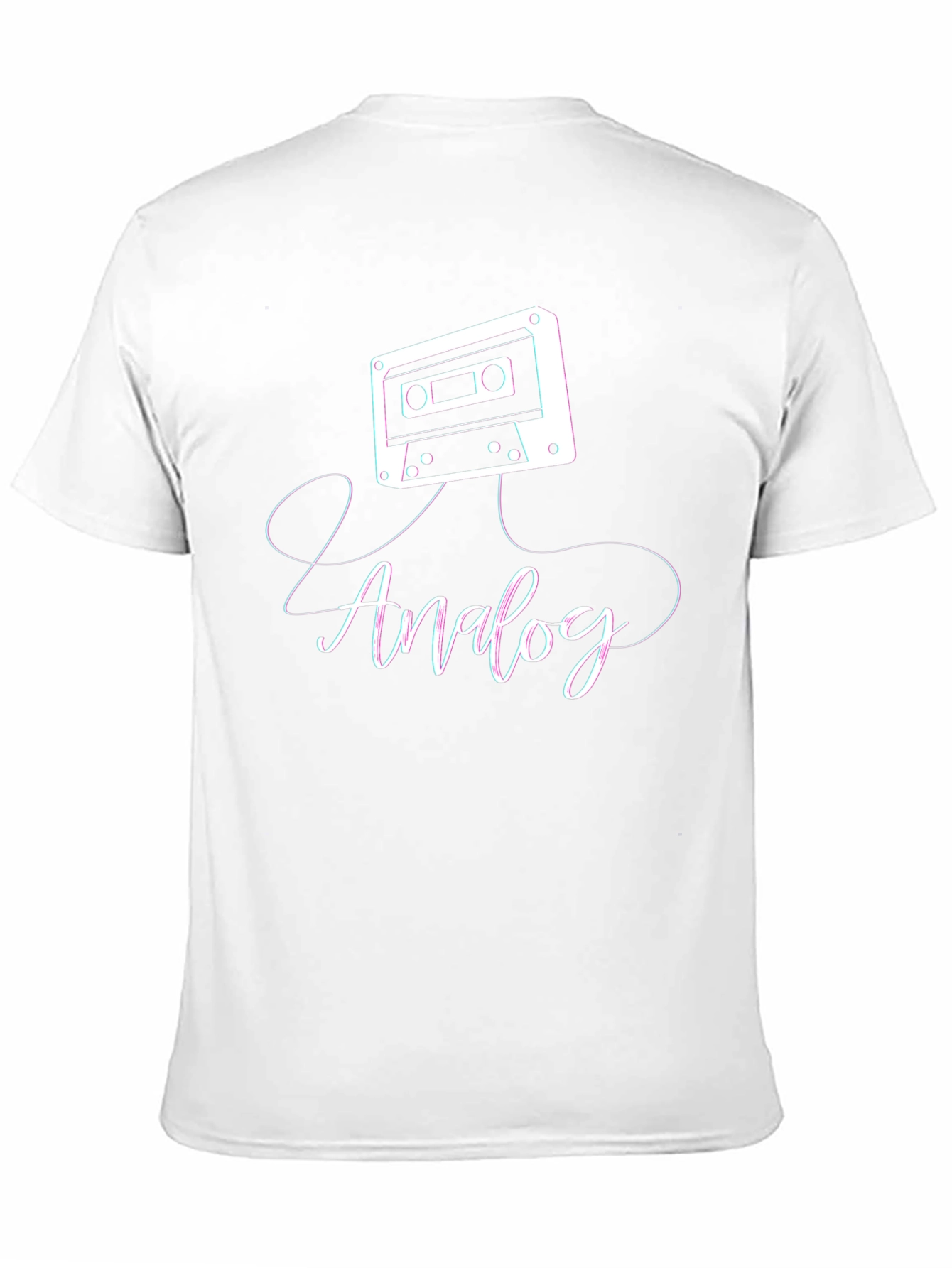 Analog Cassette Tape Graphic T-Shirt - Retro Music Tee