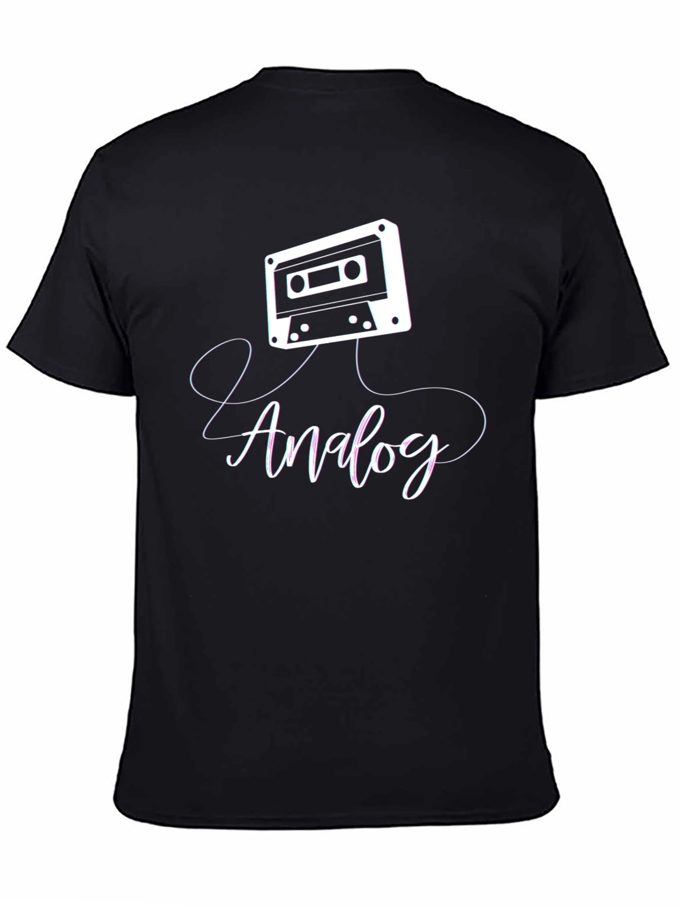 Analog Cassette Tape Graphic T-Shirt - Retro Music Tee