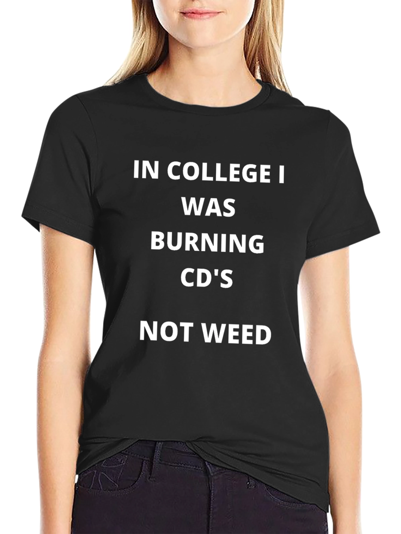 College CD Burning T-Shirt