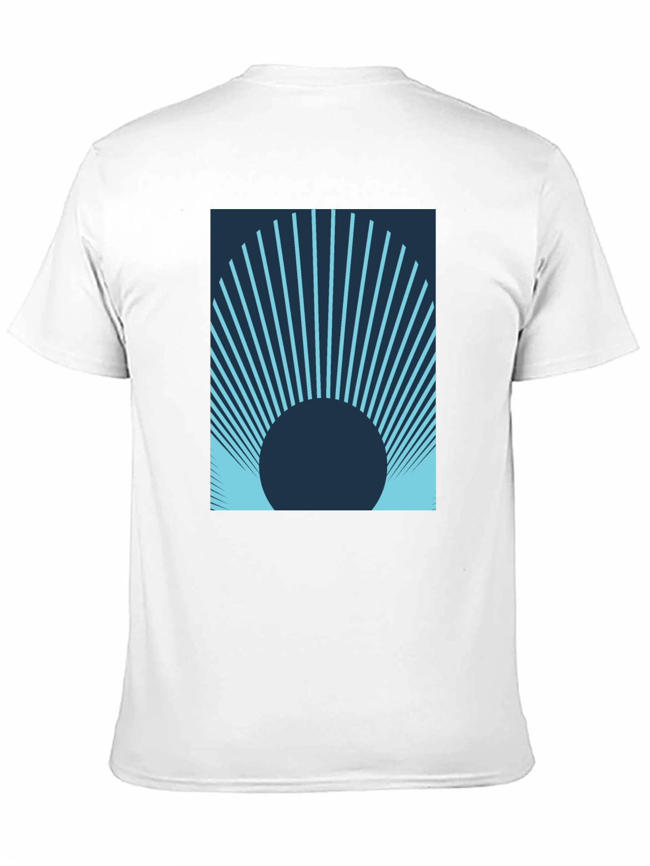 Abstract Sunrise Black T-Shirt
