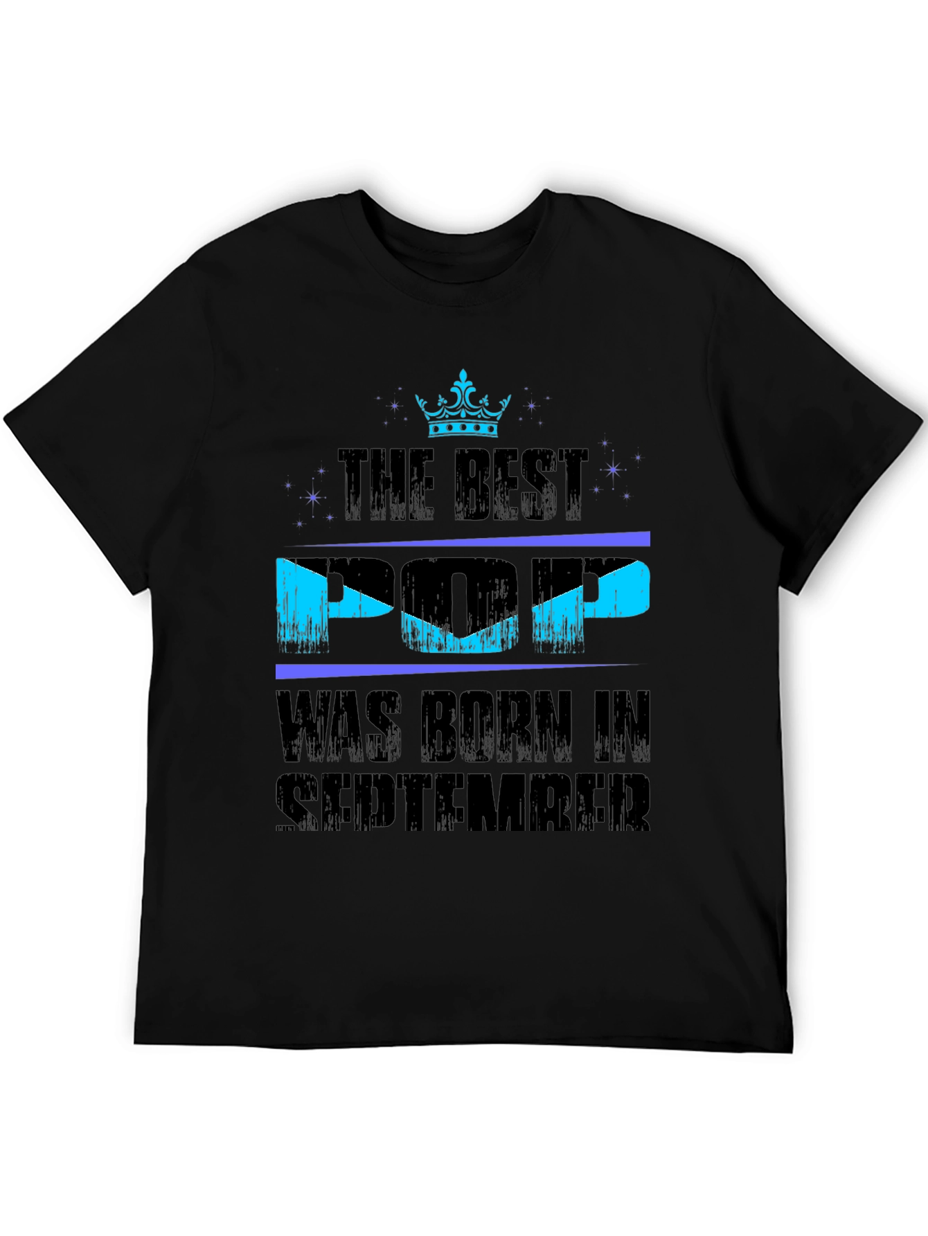 Best Pop Born in September Black T-Shirt