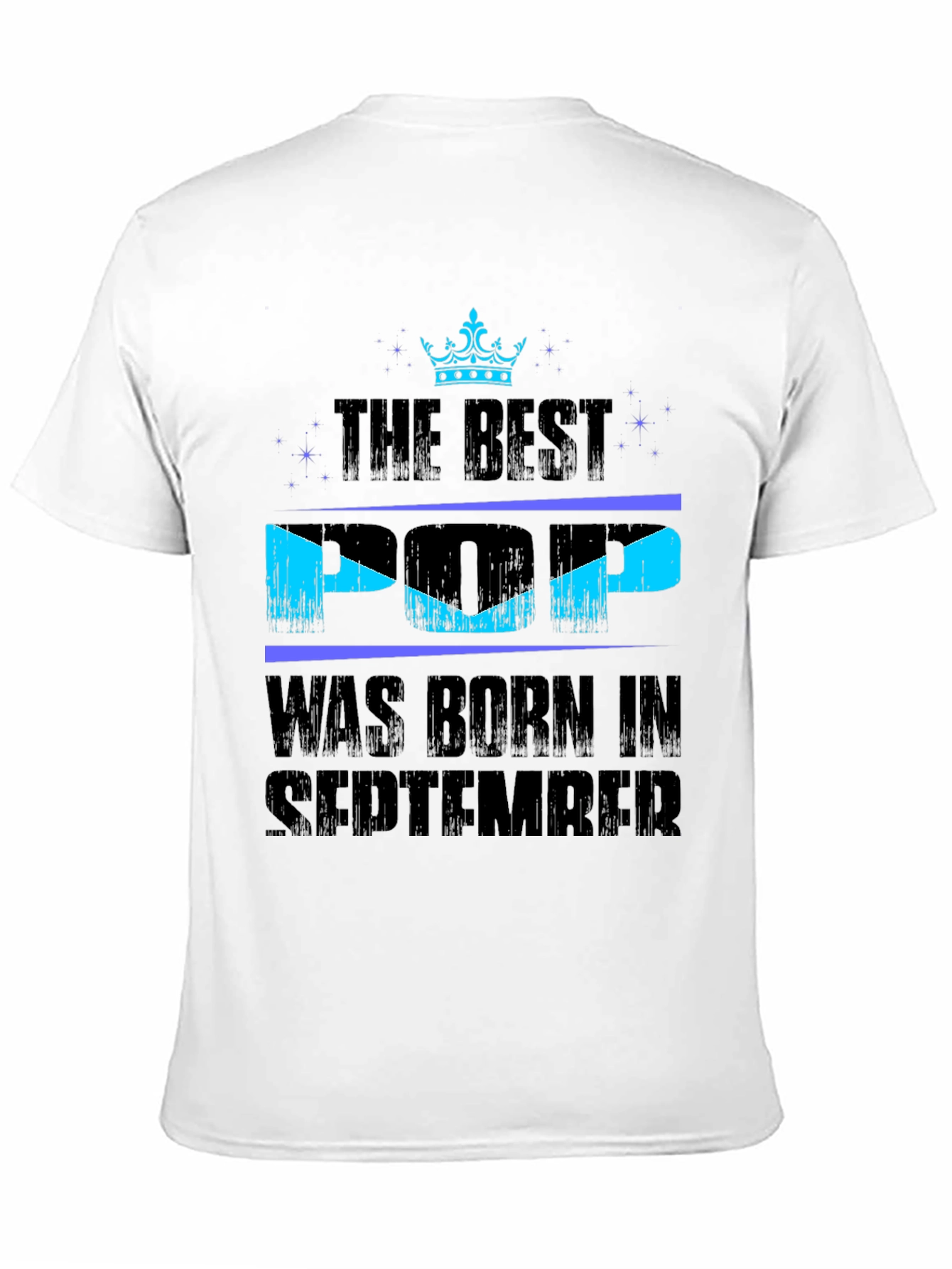 Best Pop Born in September Black T-Shirt