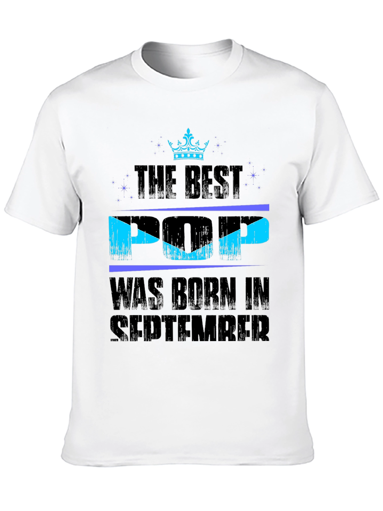 Best Pop Born in September Black T-Shirt