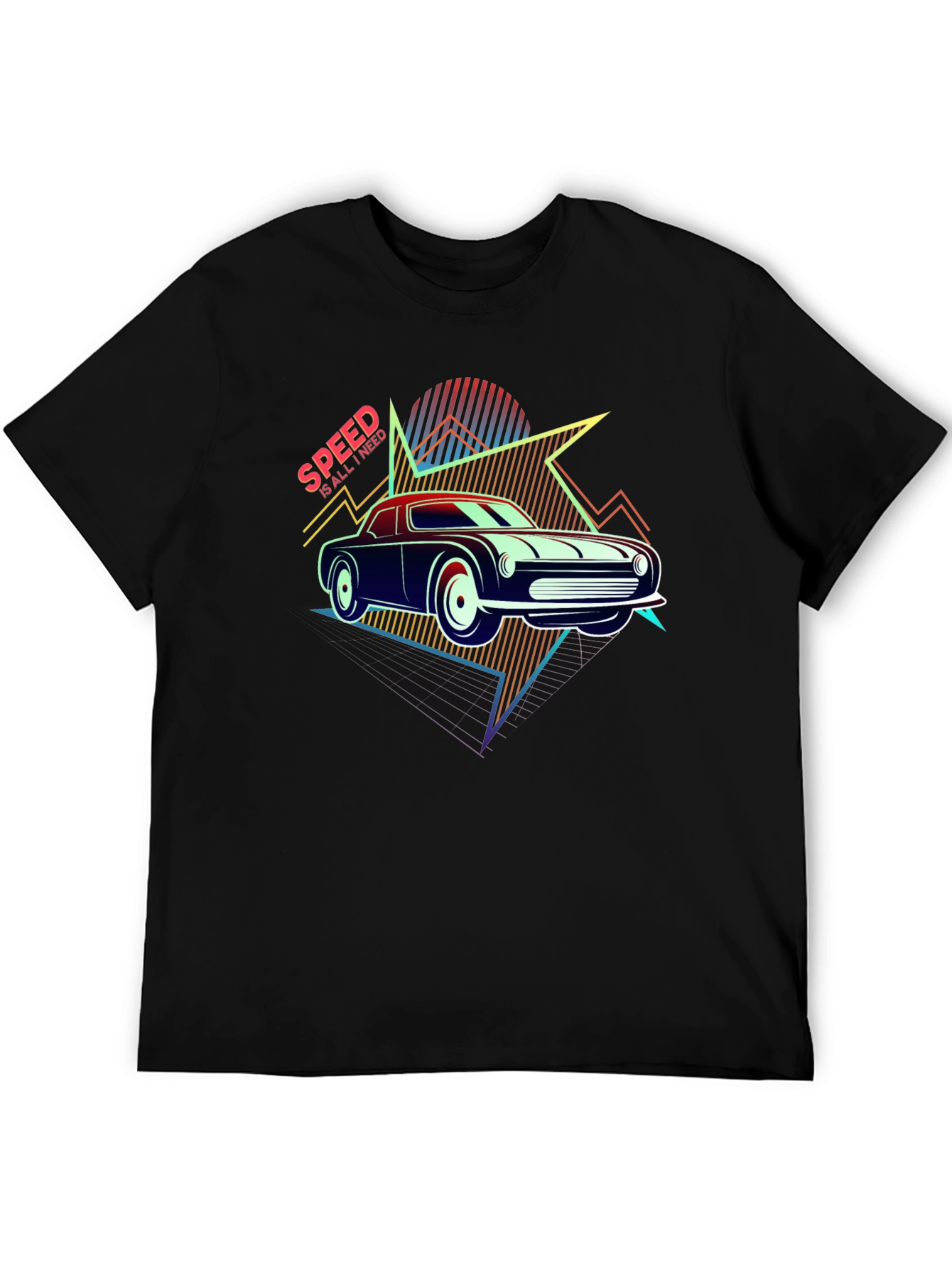 Retro Speed Car Graphic T-Shirt