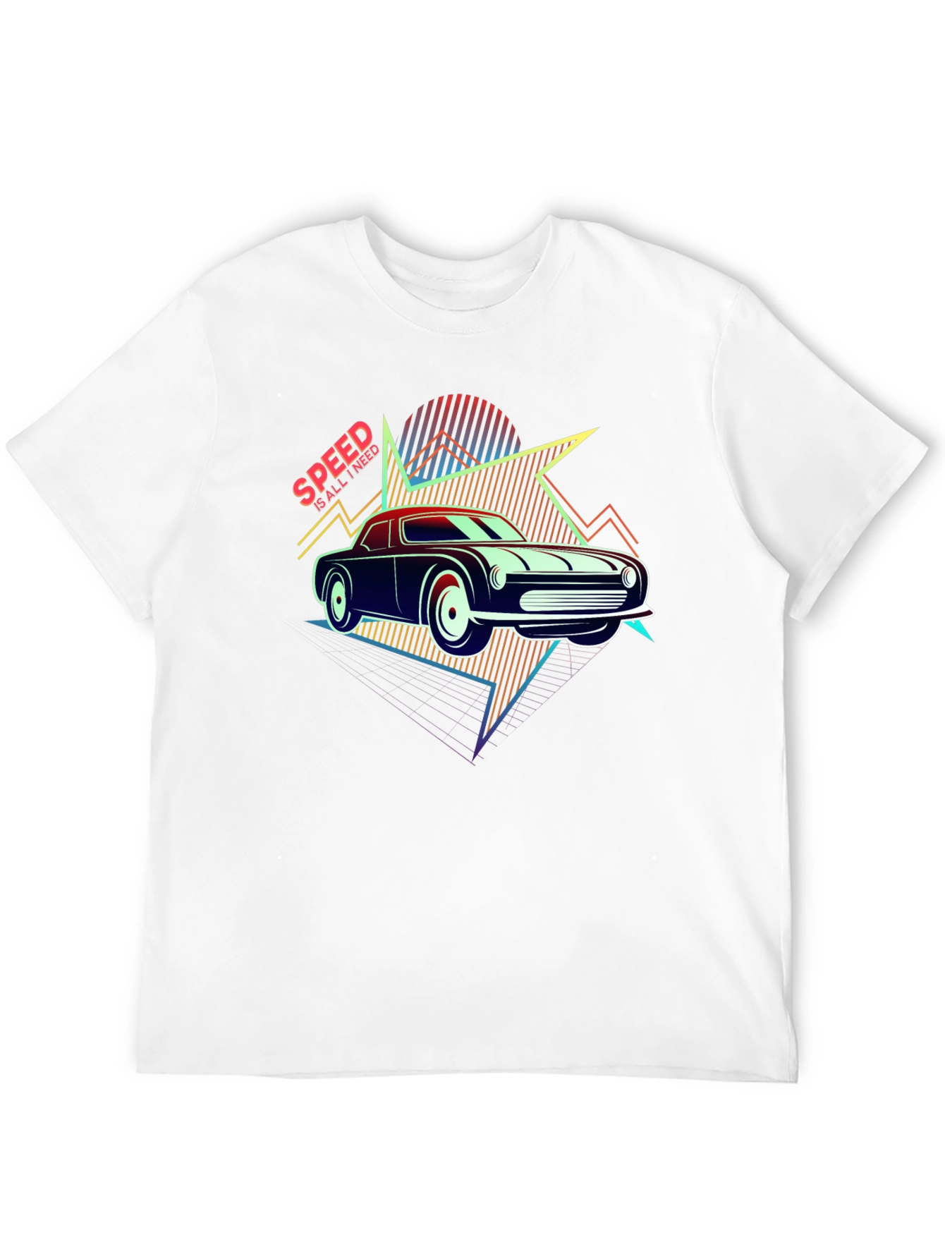 Retro Speed Car Graphic T-Shirt