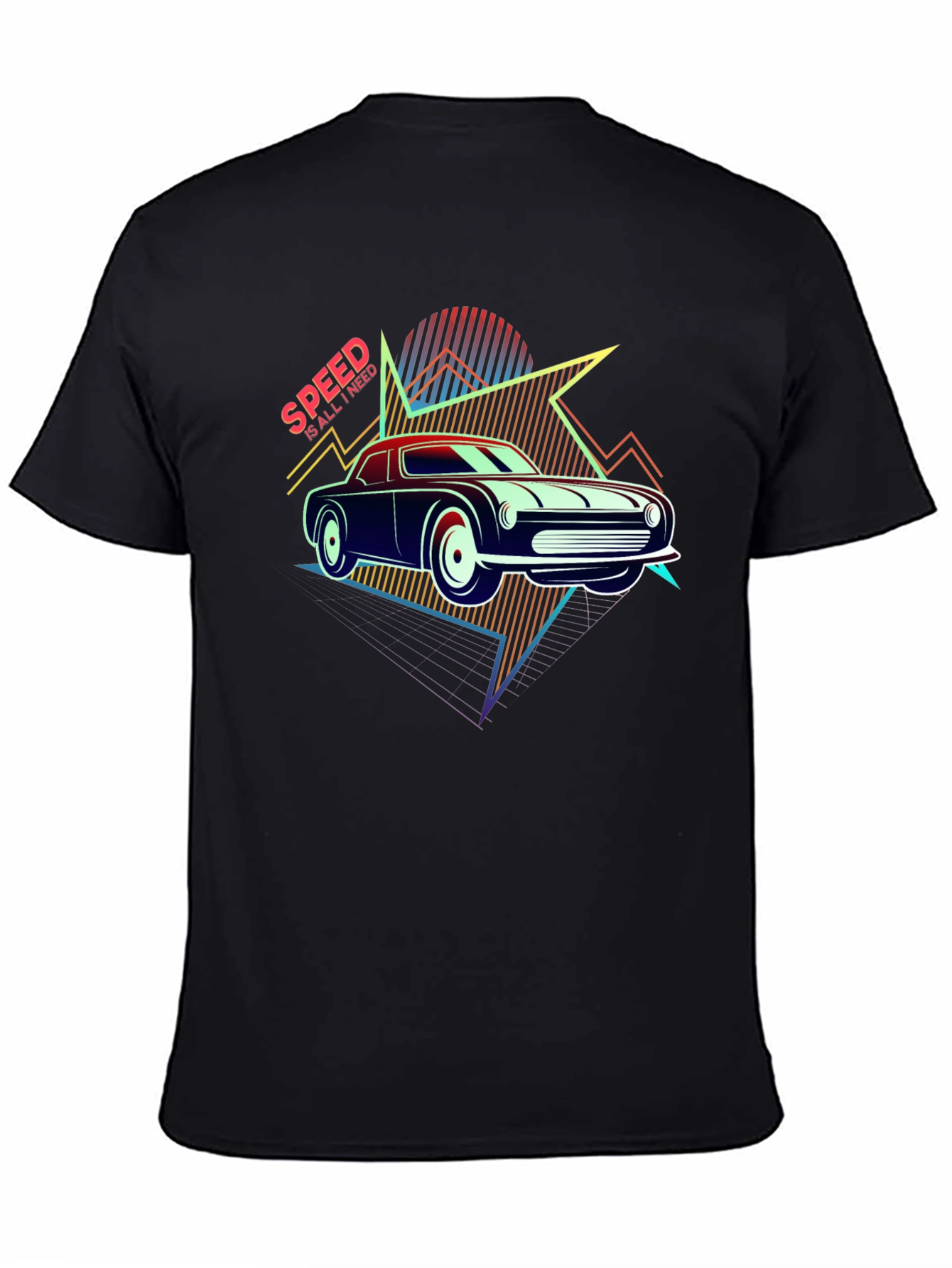 Retro Speed Car Graphic T-Shirt