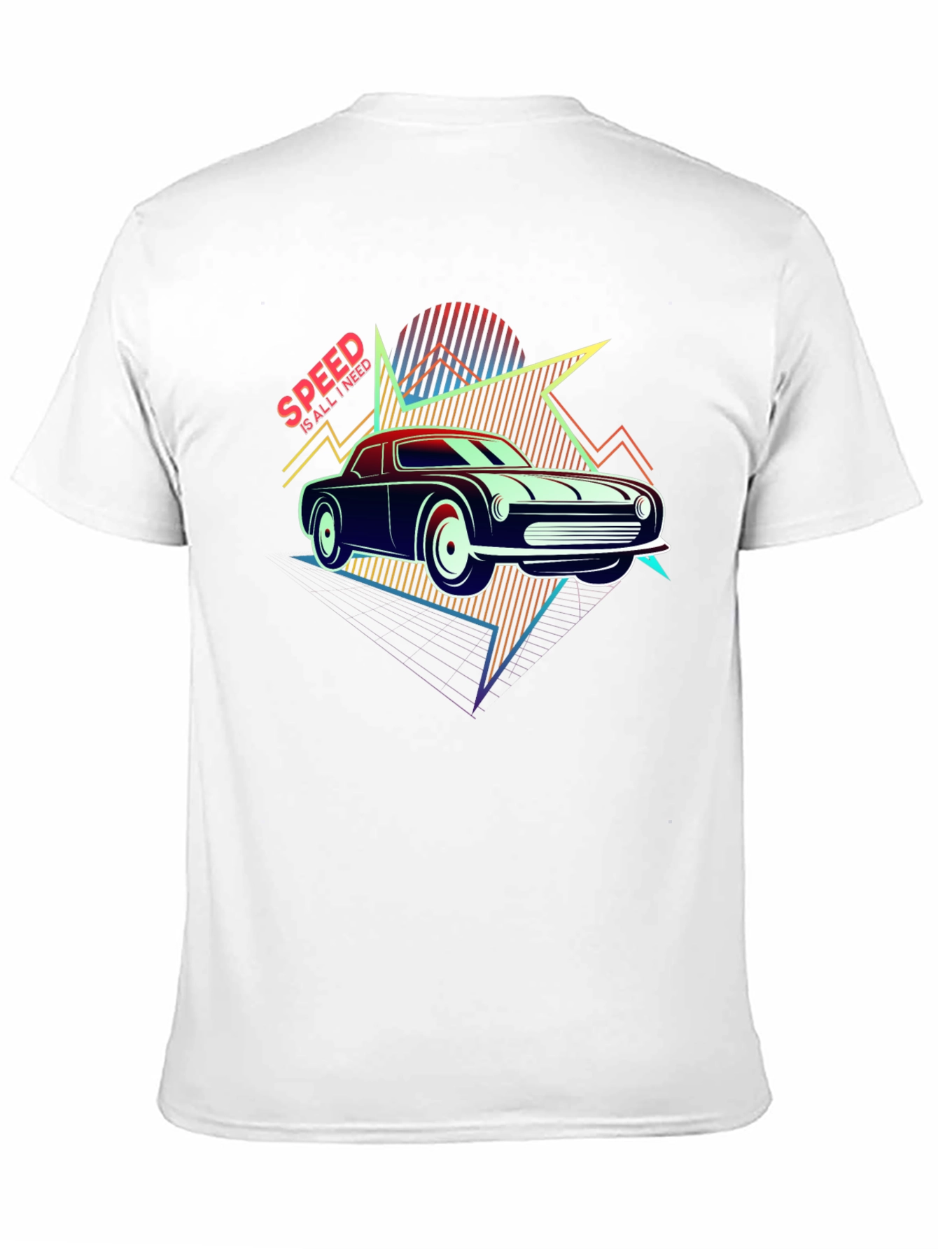 Retro Speed Car Graphic T-Shirt