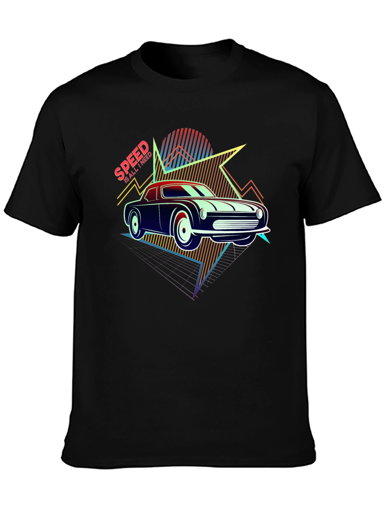 Retro Speed Car Graphic T-Shirt