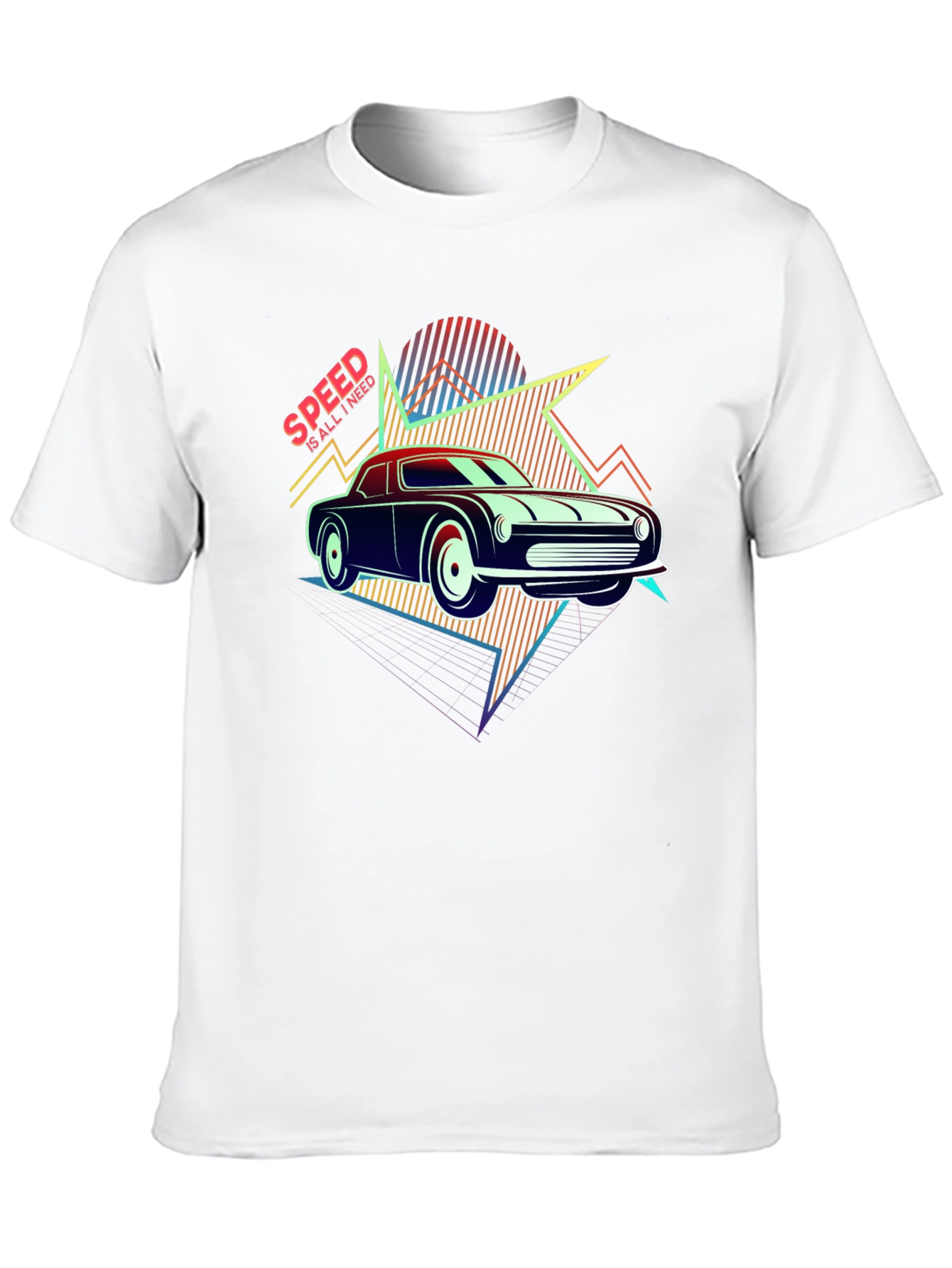 Retro Speed Car Graphic T-Shirt
