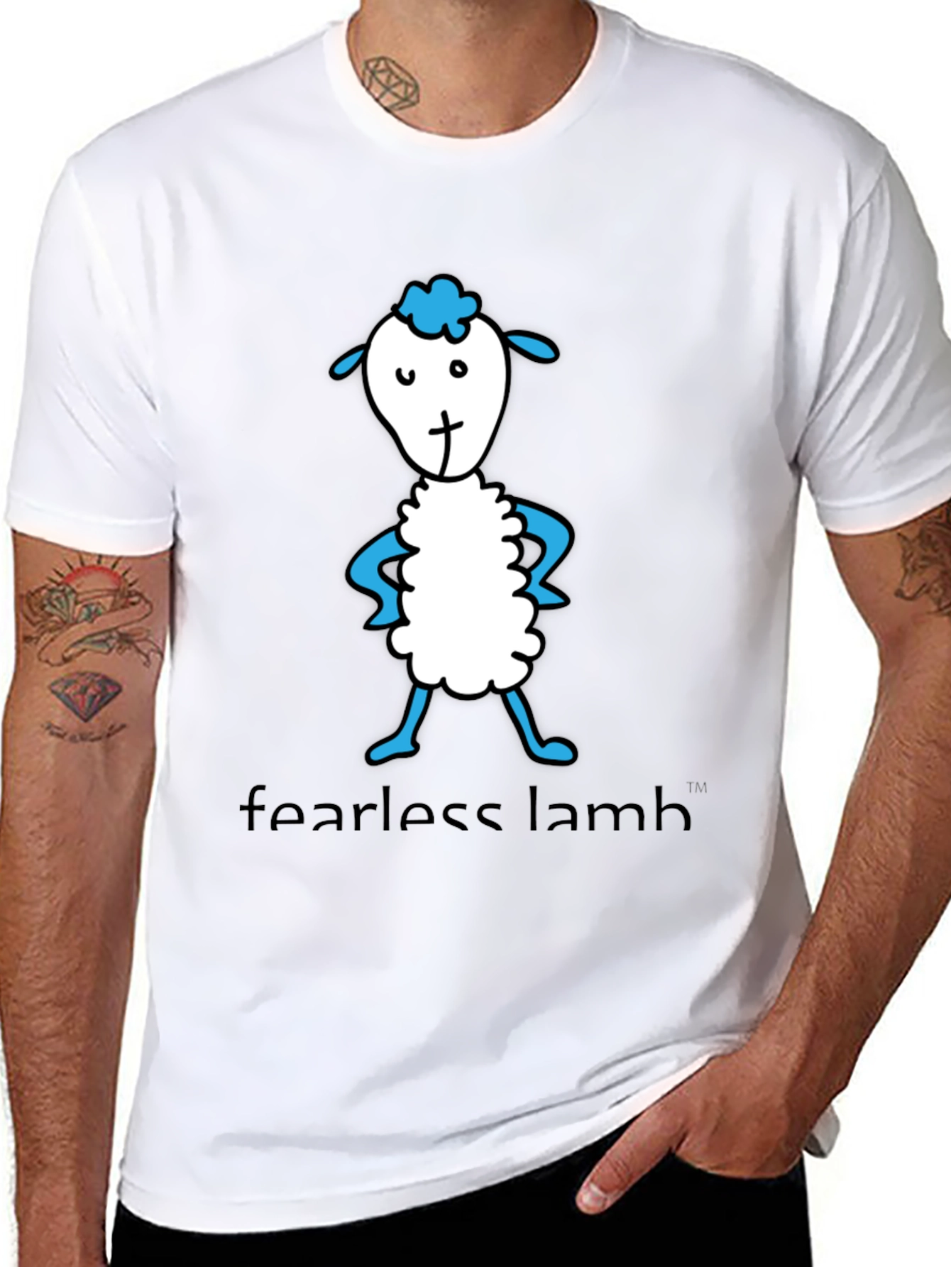 Fearless Lamb Graphic Tee - Soft Cotton