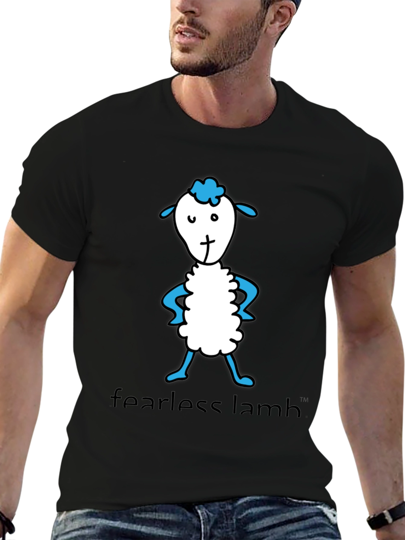Fearless Lamb Graphic Tee - Soft Cotton