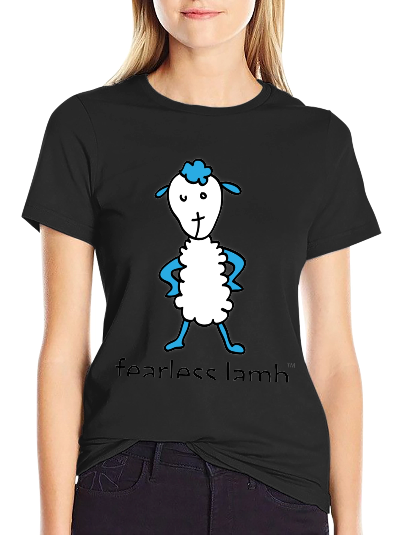 Fearless Lamb Graphic Tee - Soft Cotton