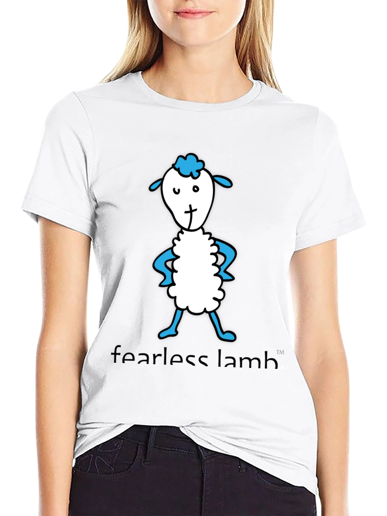 Fearless Lamb Graphic Tee - Soft Cotton