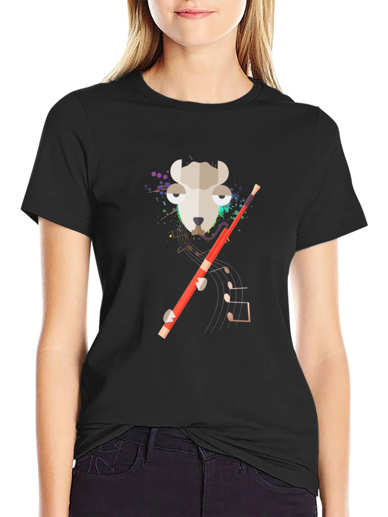 Musical Sheep T-Shirt - Quirky Graphic Tee