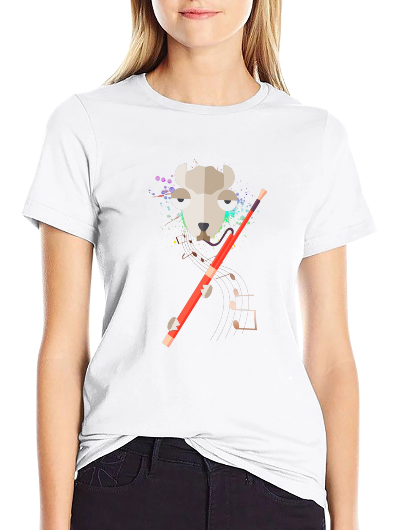 Musical Sheep T-Shirt - Quirky Graphic Tee