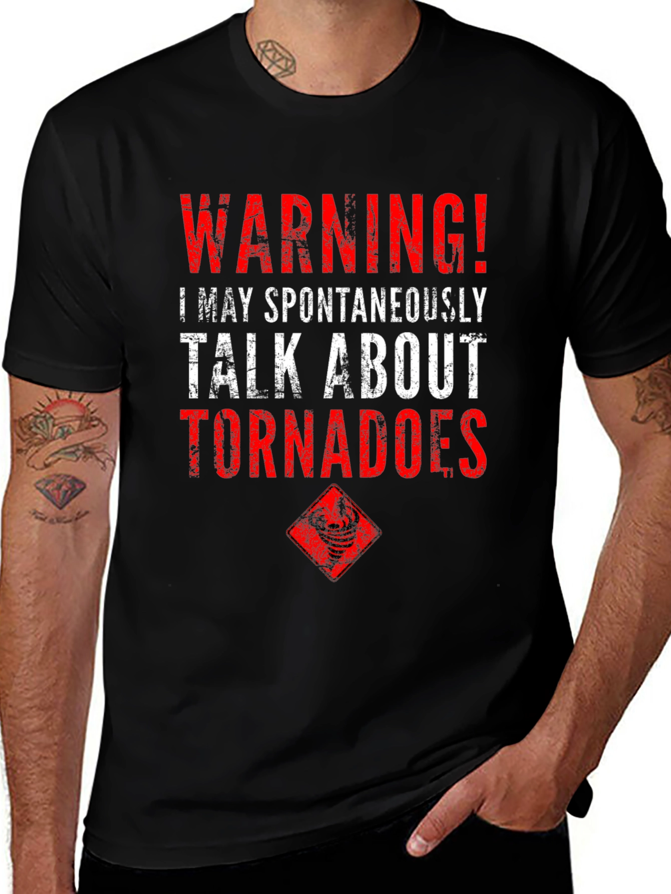 Warning Tornadoes T-Shirt - Weather Enthusiast