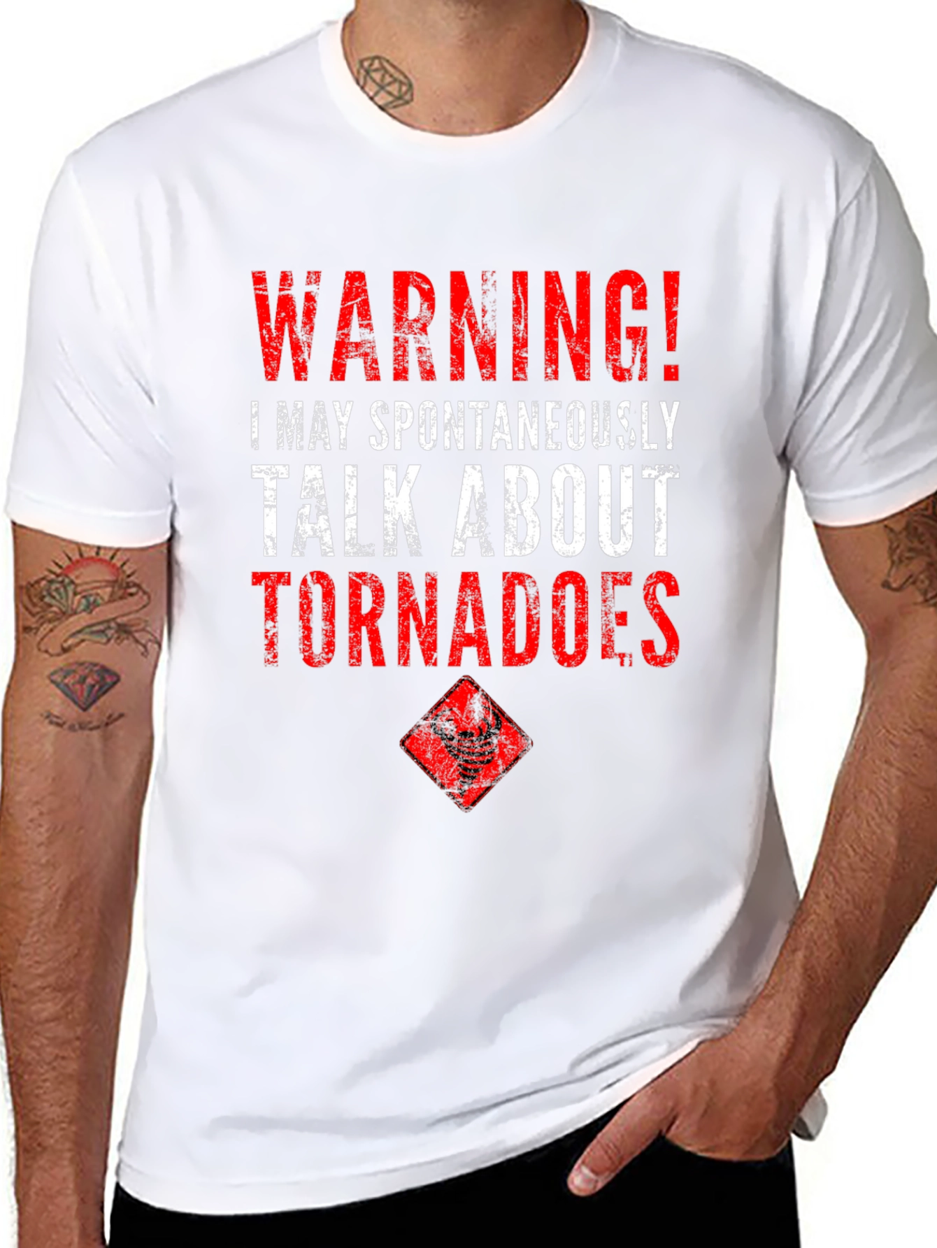 Warning Tornadoes T-Shirt - Weather Enthusiast