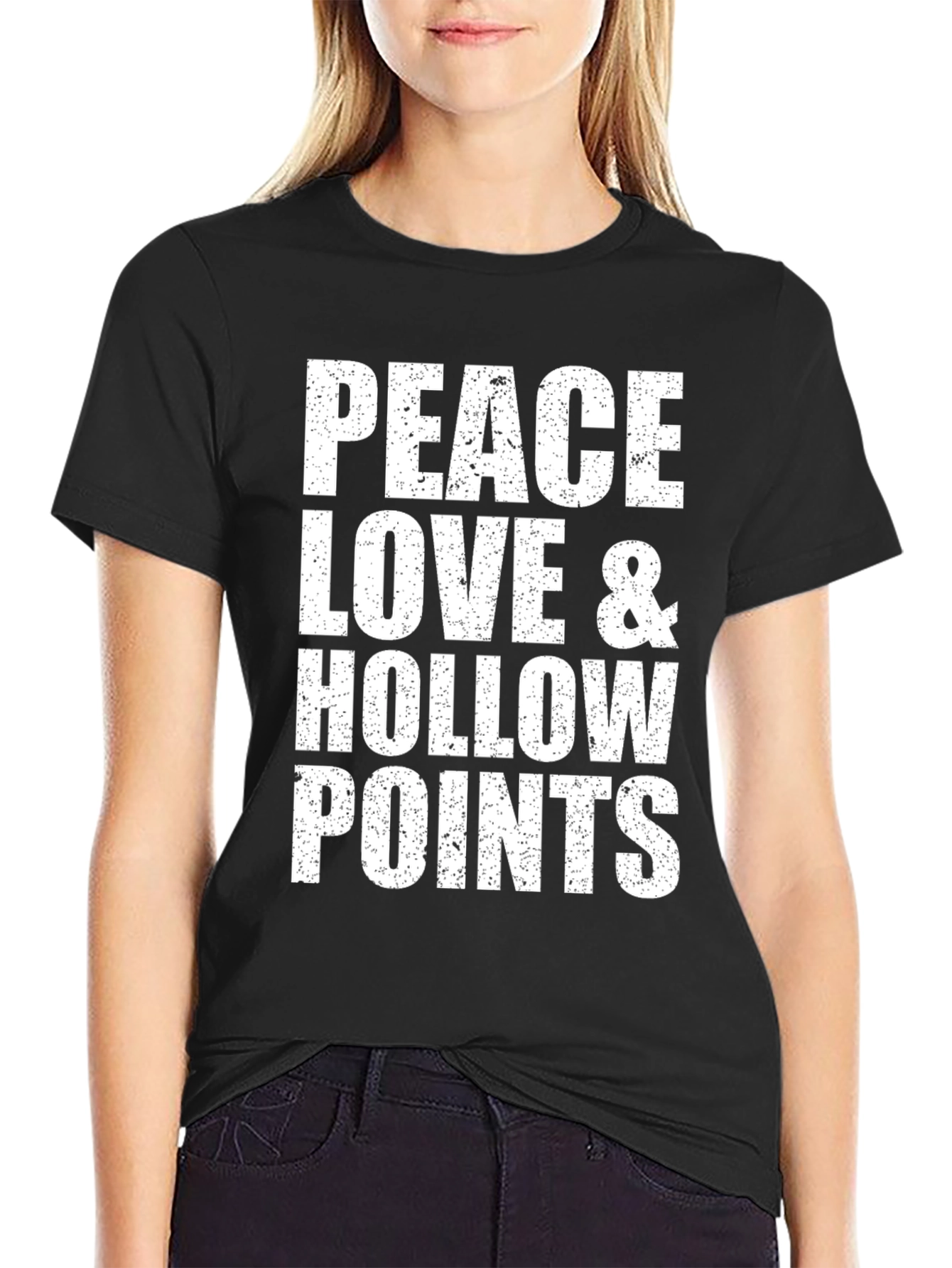 Peace Love & Hollow Points Graphic Tee