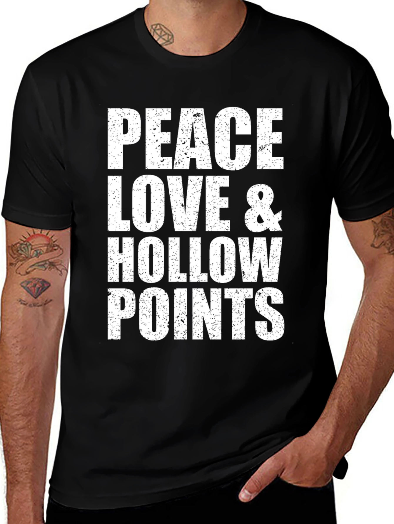 Peace Love & Hollow Points Graphic Tee