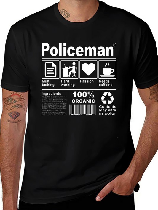 Policeman Ingredient T-Shirt: Multi-Tasking & Passion!