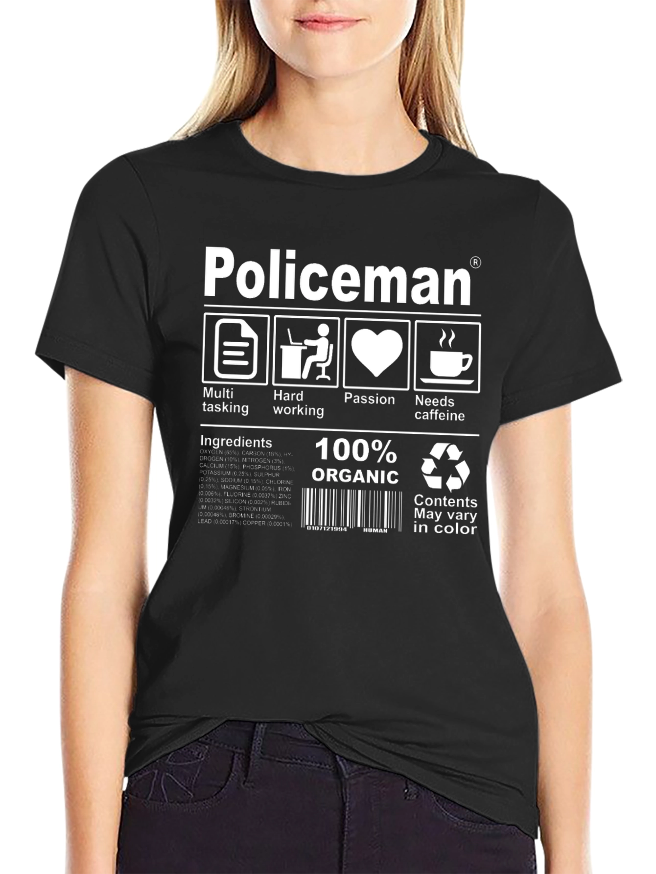Policeman Ingredient T-Shirt: Multi-Tasking & Passion!