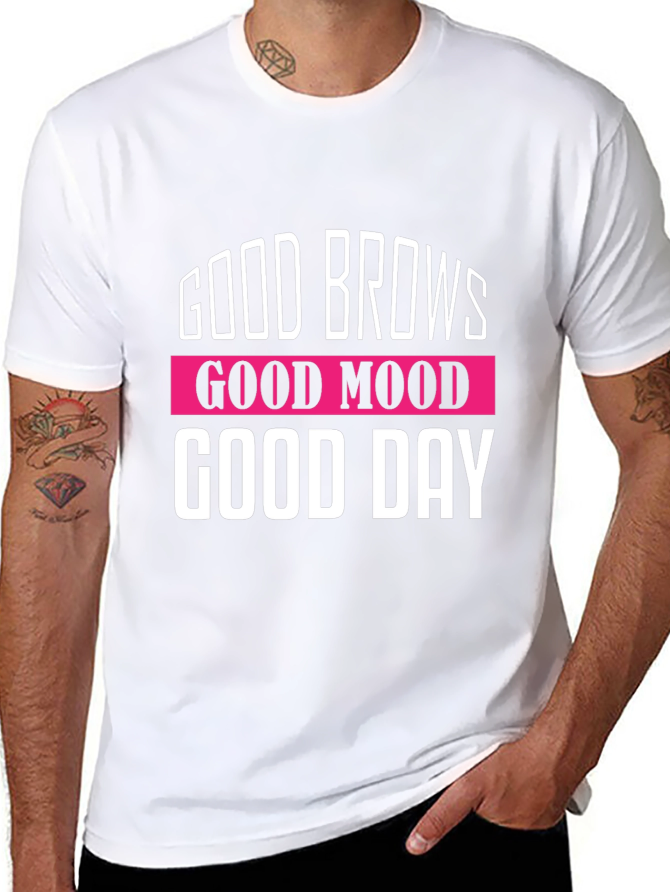 Good Brows Good Mood Good Day Graphic T-Shirt