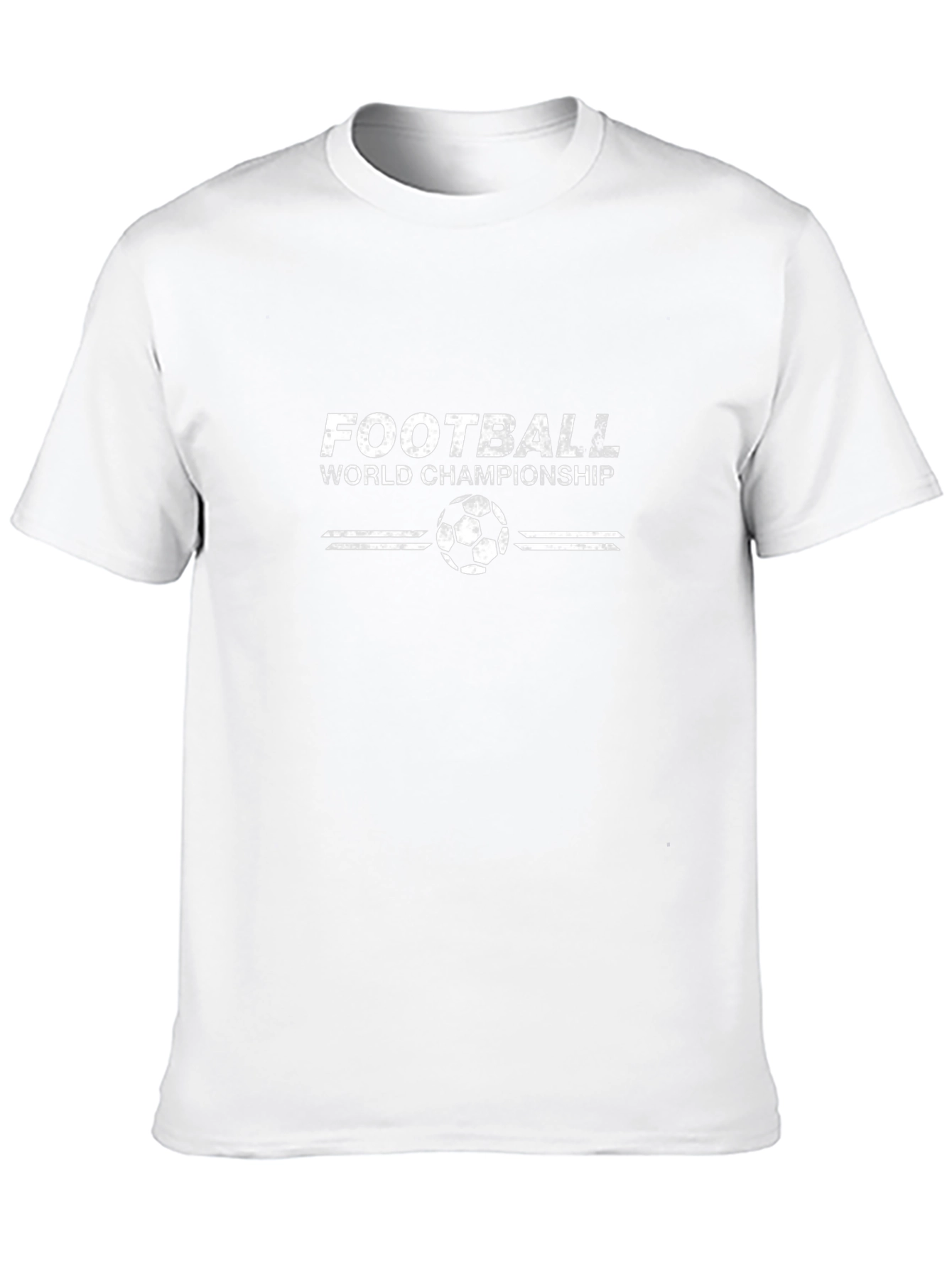 Football World Championship Black T-Shirt