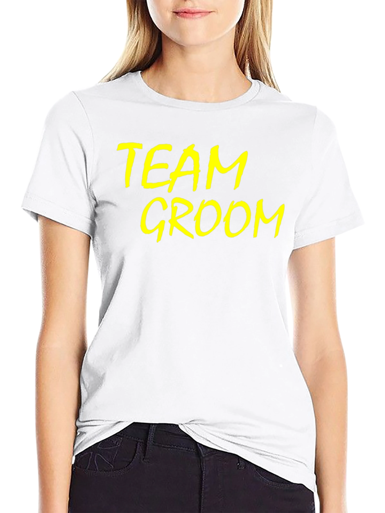 Team Groom Black T-Shirt - Wedding Party Apparel