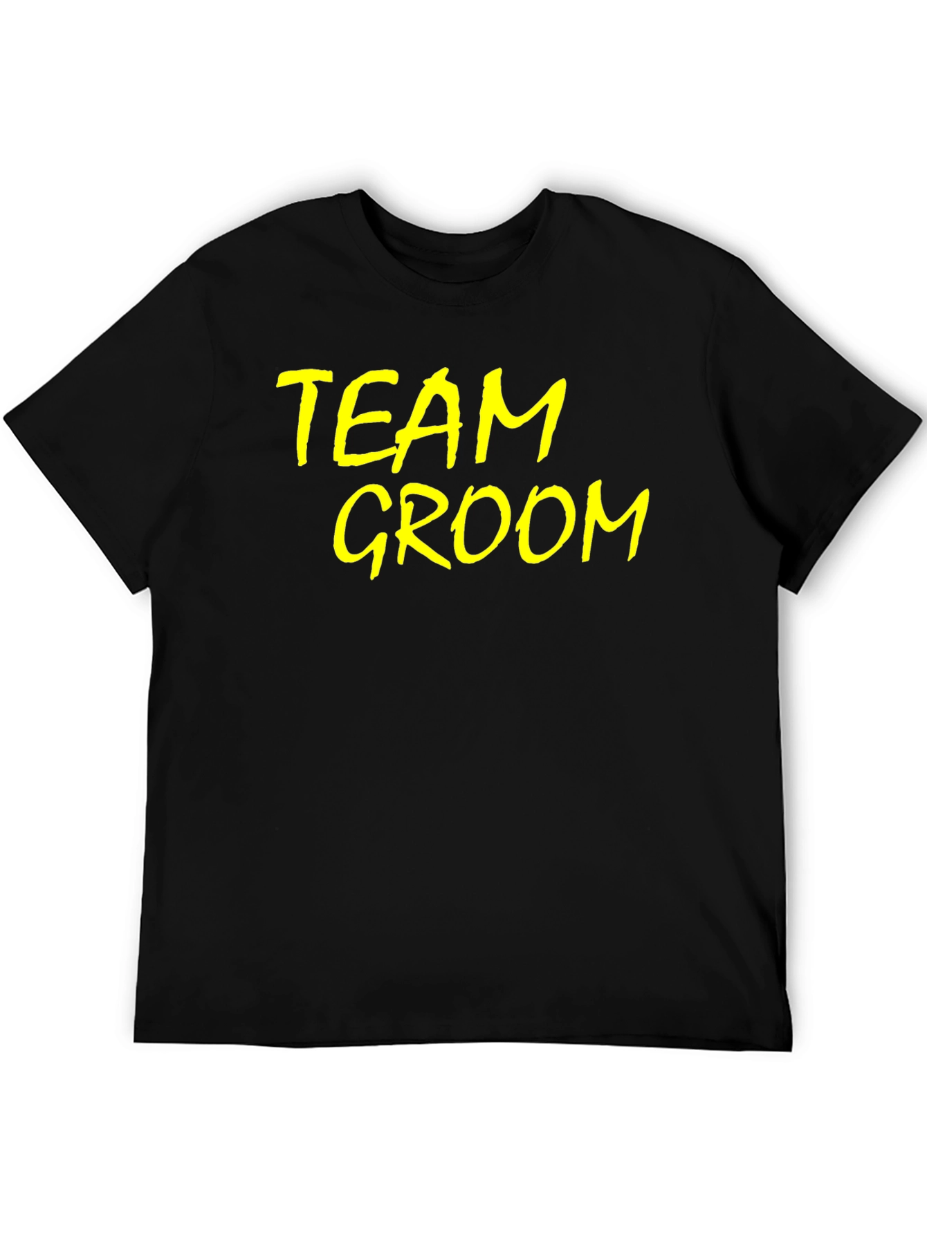 Team Groom Black T-Shirt - Wedding Party Apparel