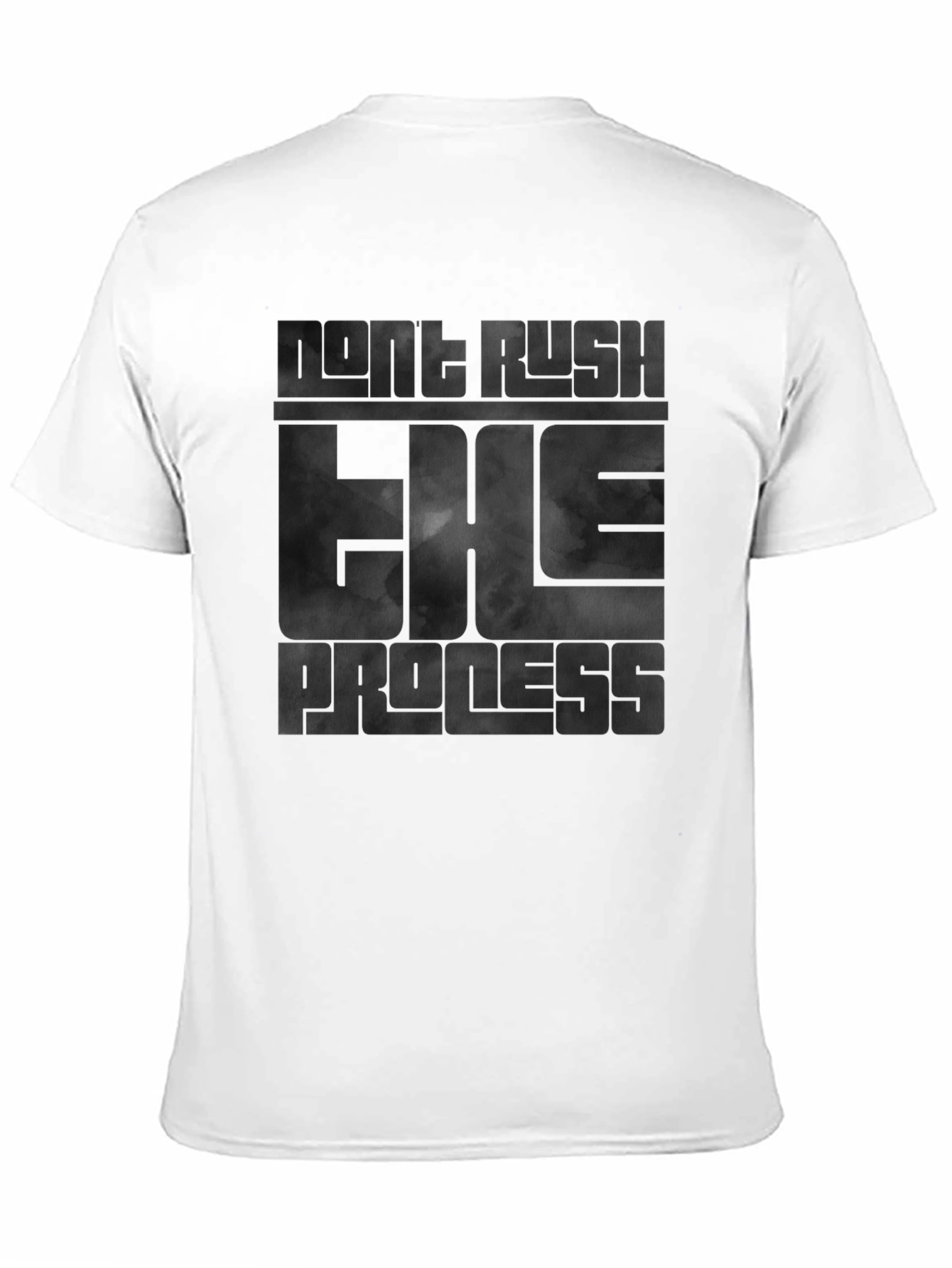 Dont Rush The Process Black Graphic Tee