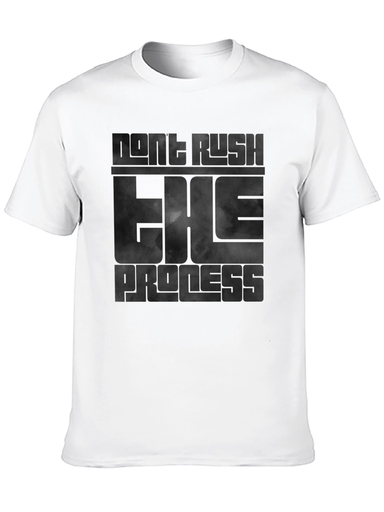 Dont Rush The Process Black Graphic Tee