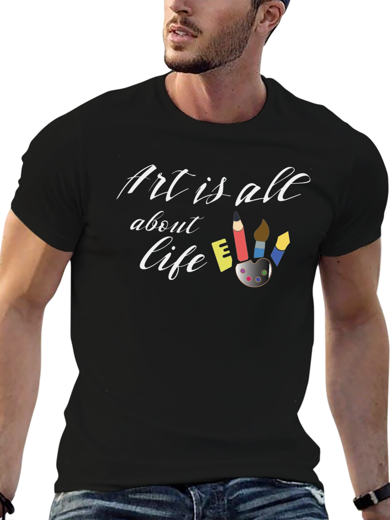 Art is All About Life Graphic T-Shirt