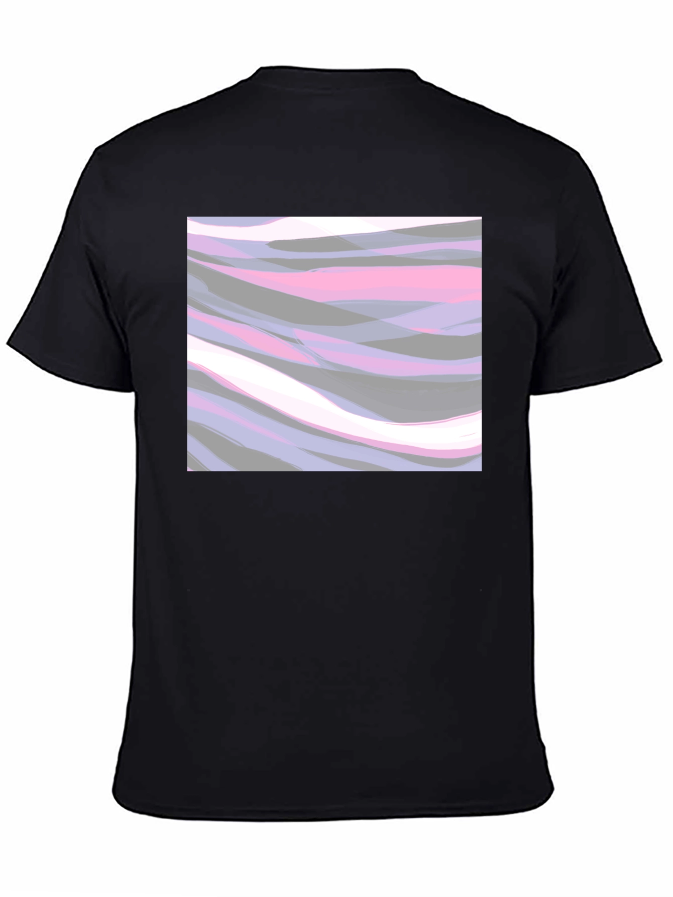 Abstract Waves Graphic Tee - Stylish Casual Wear