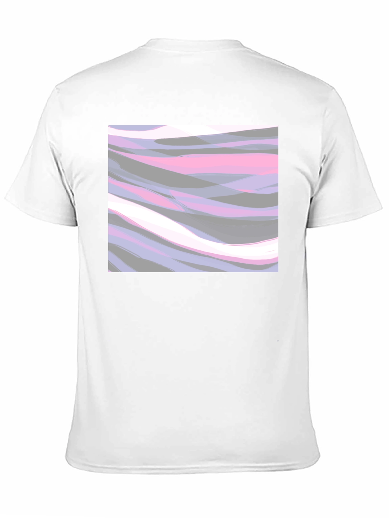 Abstract Waves Graphic Tee - Stylish Casual Wear