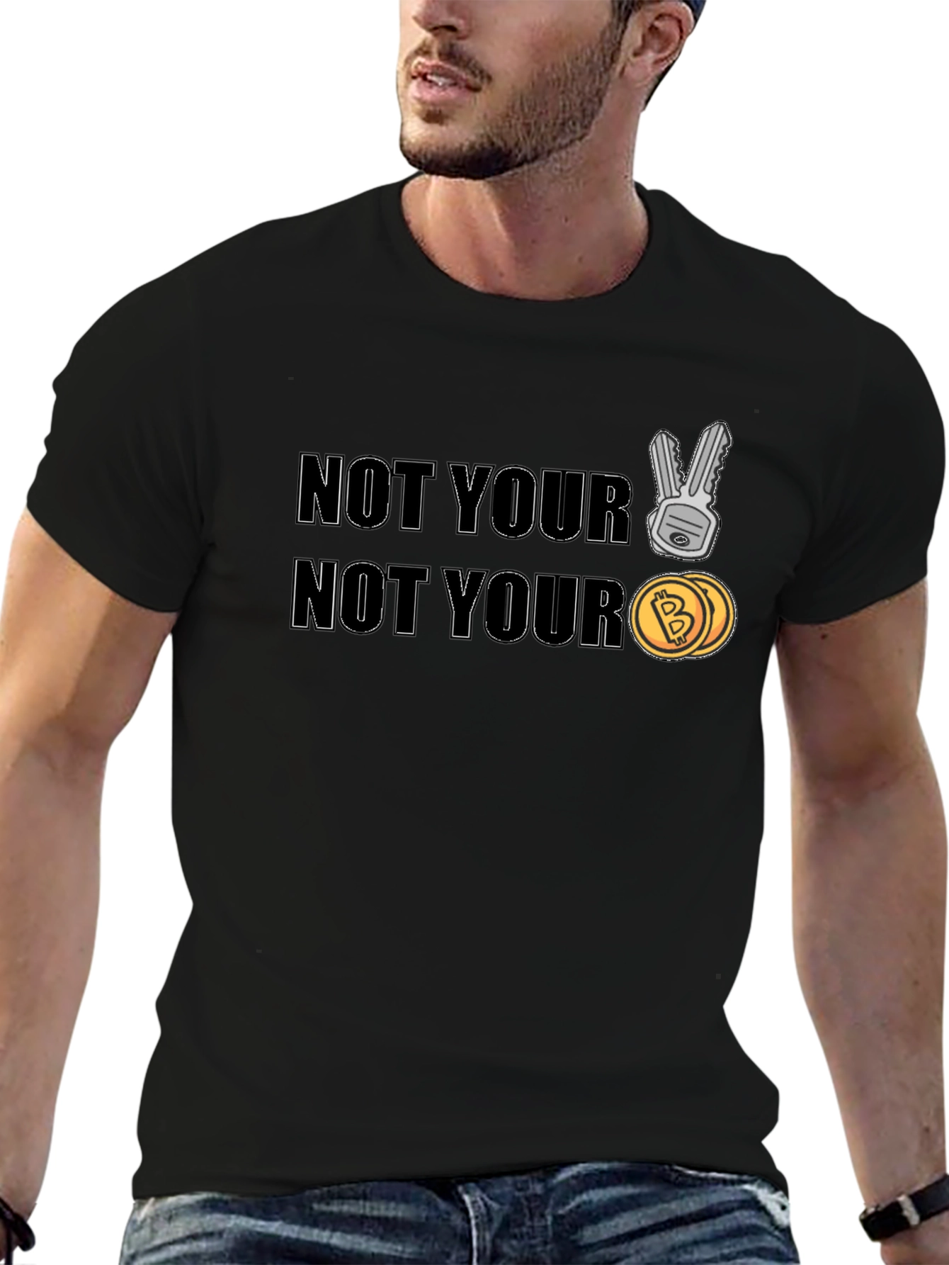Not Your Keys Not Your Coins Crypto T-Shirt