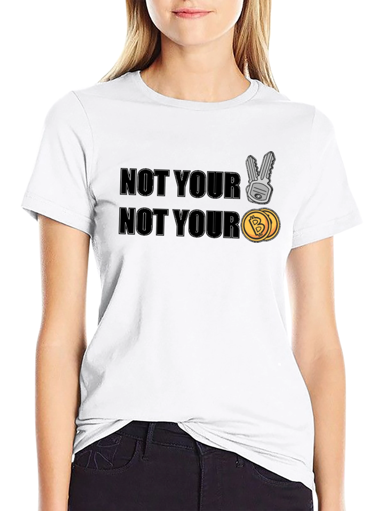 Not Your Keys Not Your Coins Crypto T-Shirt